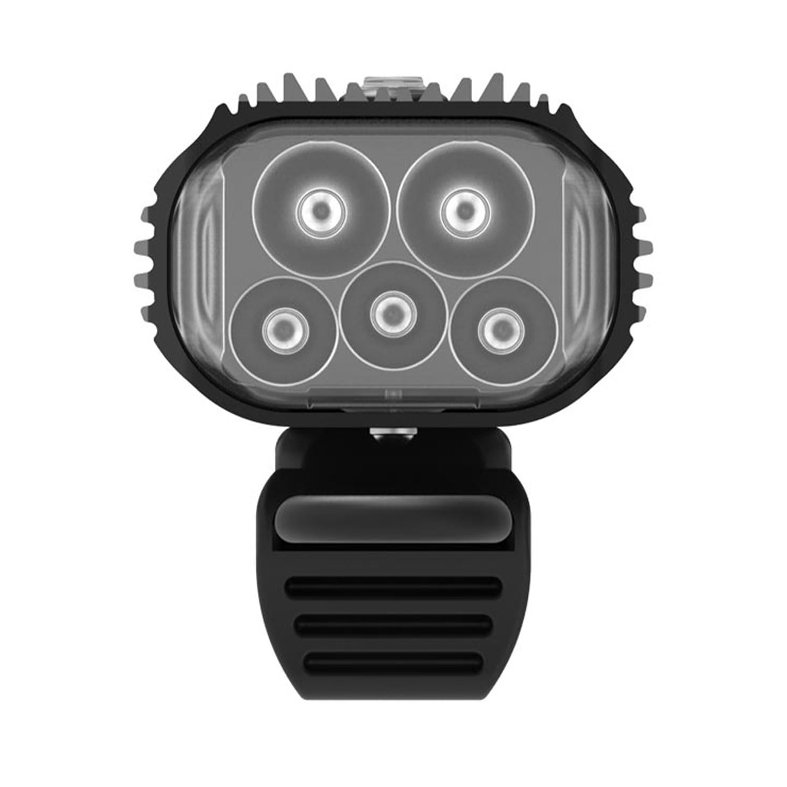 LEZYNE Mega Drive Bicycle Front Light, USB-C Rechargeable, 2400 Lumens, IPX7, Multiple Modes, Black Gloss, Model 7410015961167