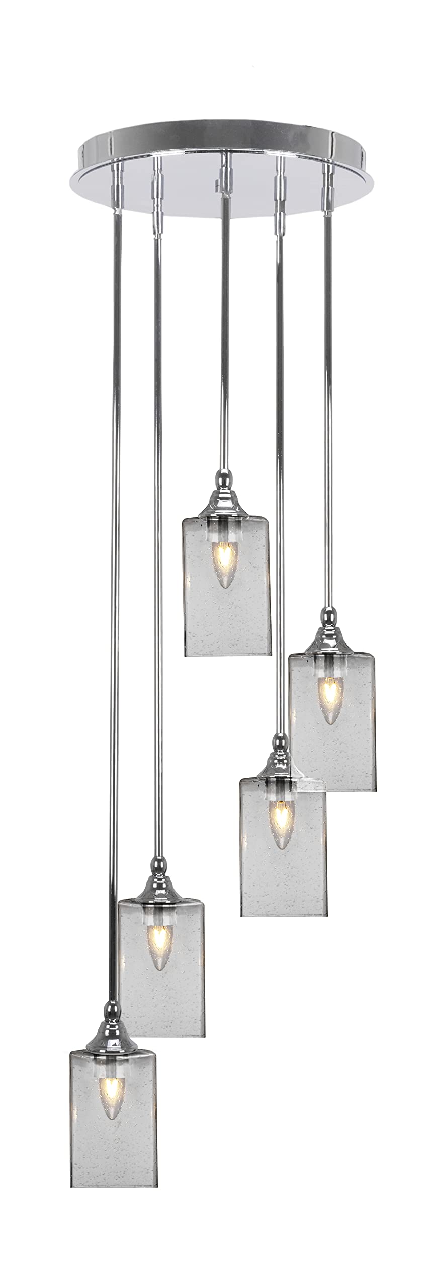 Empire 5 Light Cluster Pendalier in Chrome Finish (2145-CH-530)