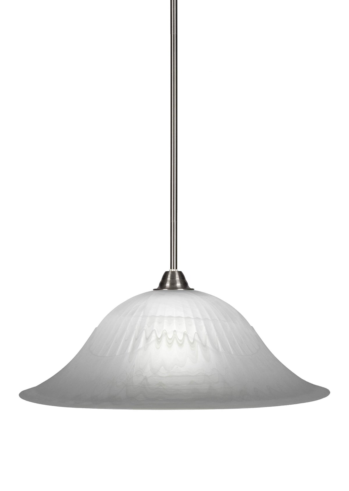 Toltec Lighting Paramount 1 Light Pendant in Brushed Nickel (3401-BN-5881)