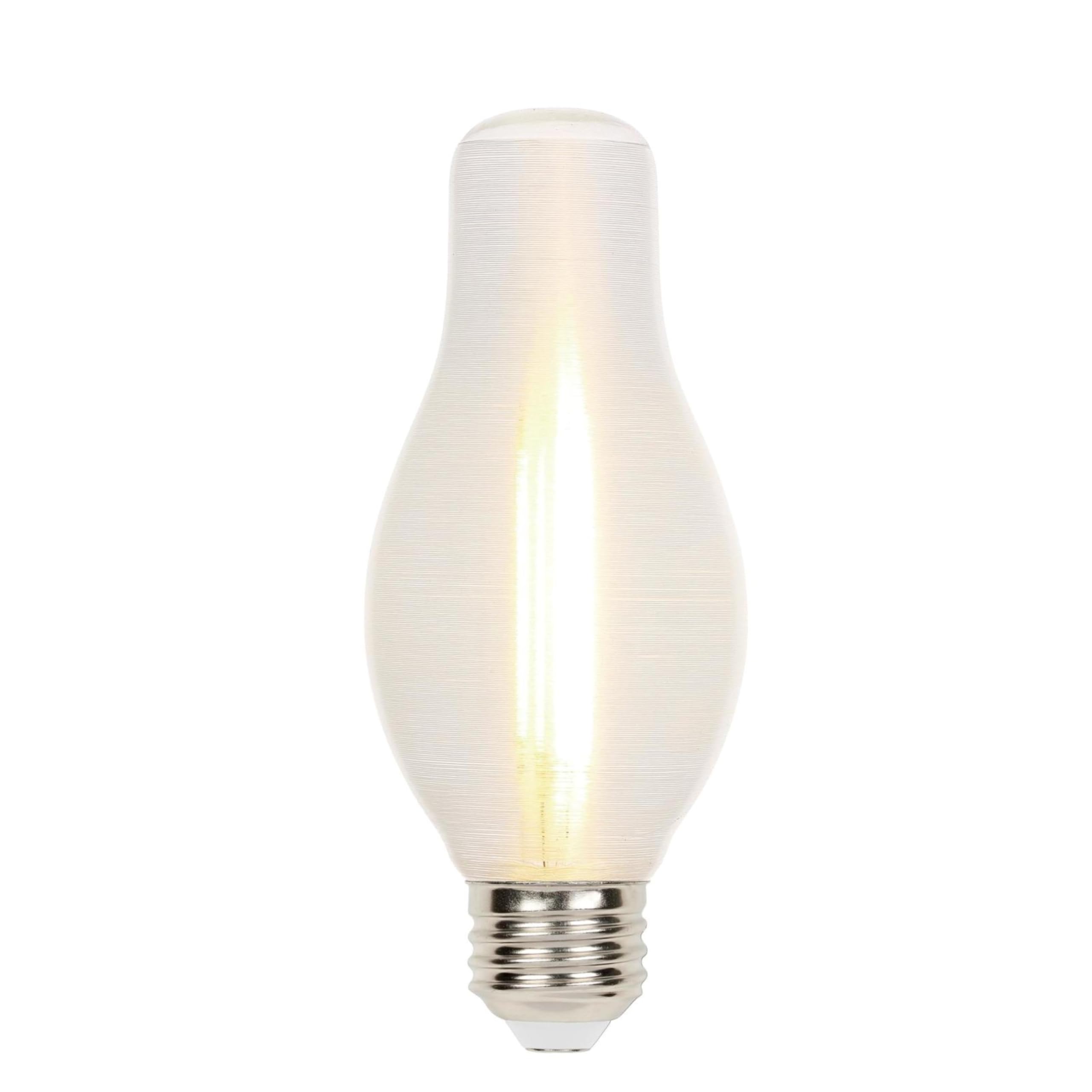 Westinghouse 5276000 6.5 Watt (60 Watt Equivalent) Glowescent H19 Dimmable Clear Spun-Satin Led Light Bulb, Medium Base