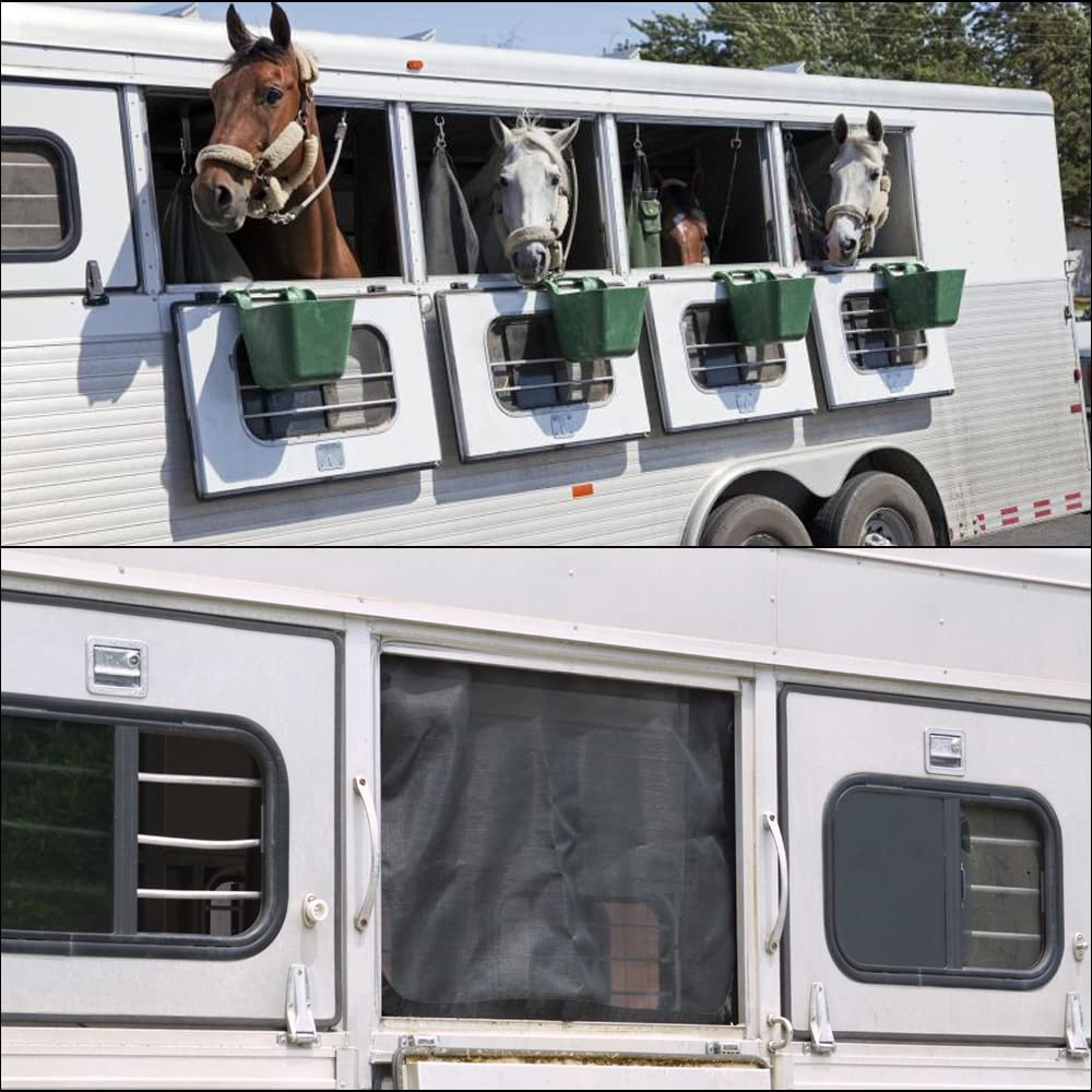 Liauliadll 35 Inch Length X 26 Inch Height Horse Trailer Window Screen 1 Pack