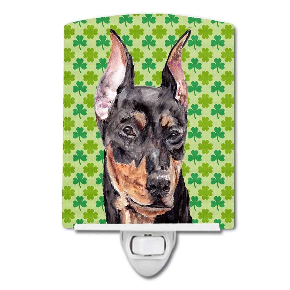 Carolines Treasures Ceramic Night Light, German Pinscher, UL-Certified, 6x4x3in, Multicolor, Model SC9740CNL