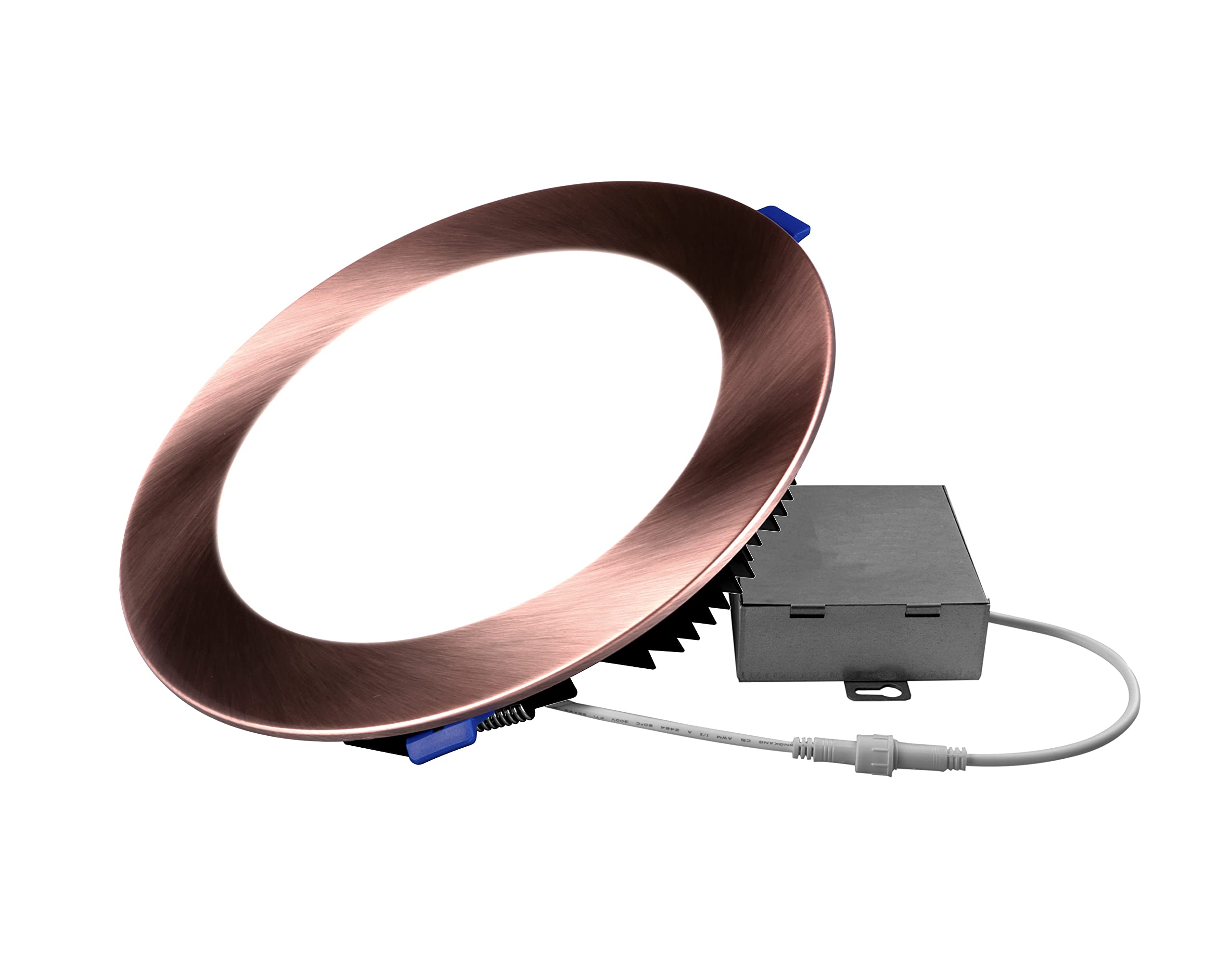NICOR Lighting DLE821202KRDAC DLE Recessed Lighting Kit, 8, Aged Copper