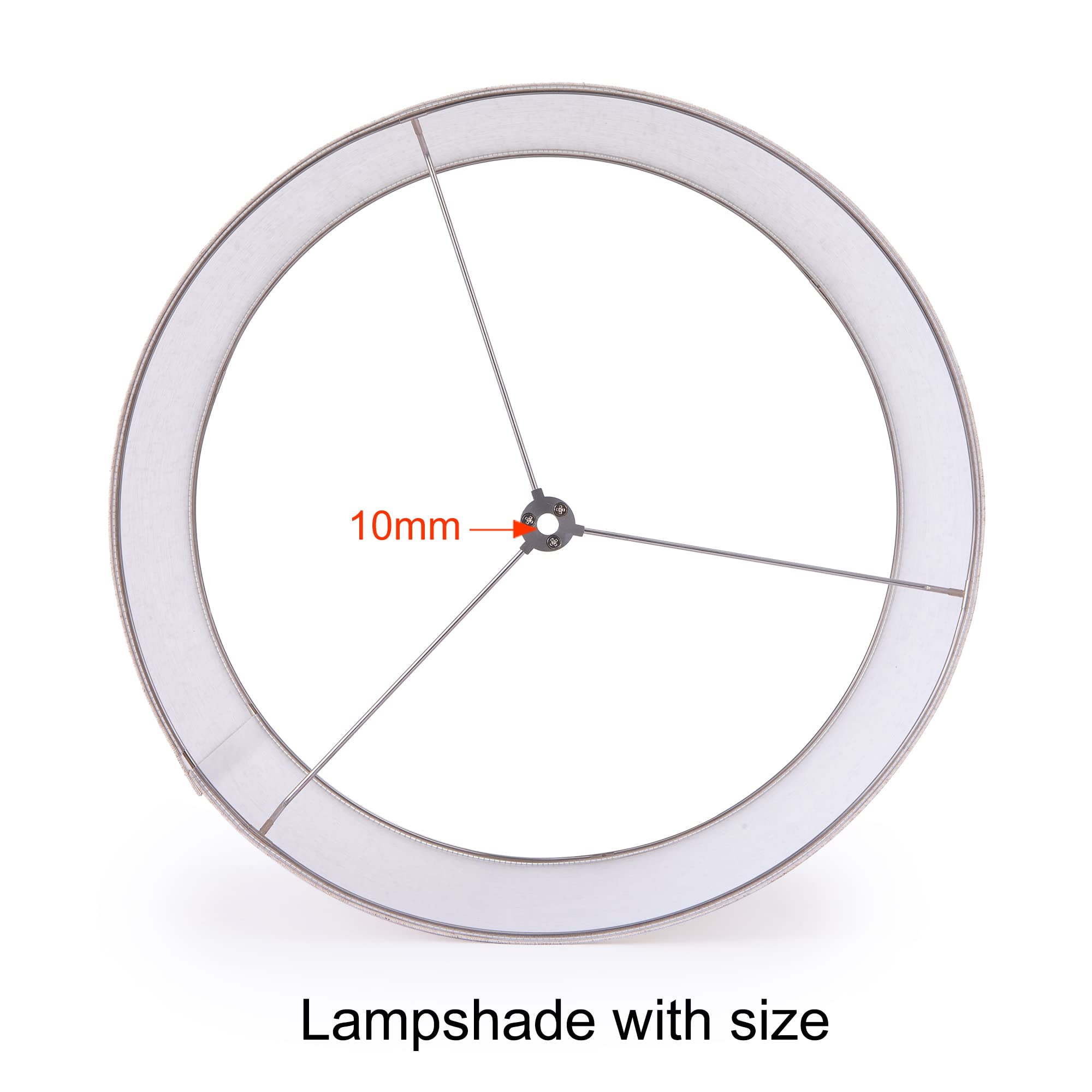 Wellmet Fabric Drum Lampshade, 18X18X12, Linen, Model Ds-Tls006, Classic Modern Style, Spider Fitter For Table & Floor Lamps