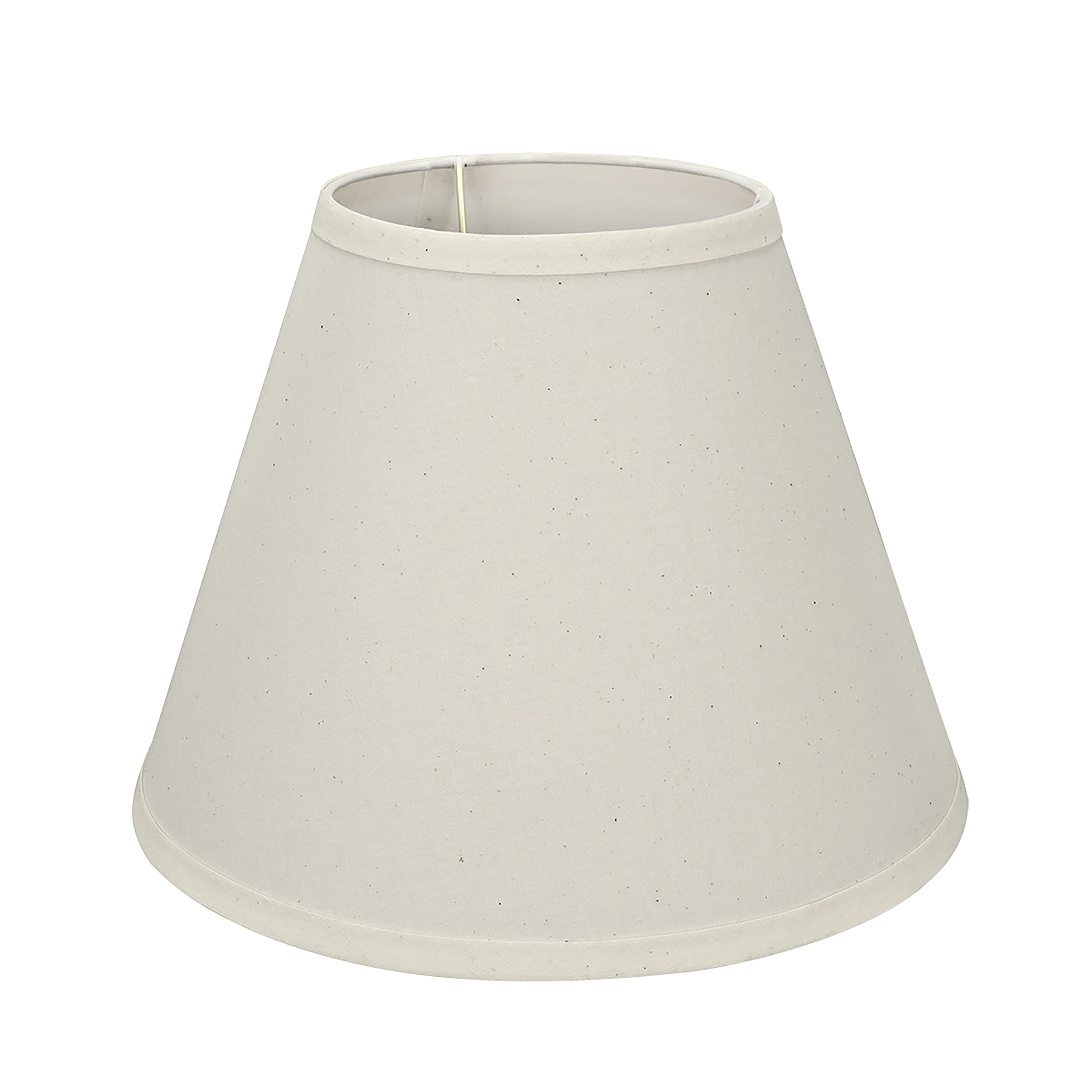 Aspen Creative Empire Shape Uno Lamp Shade, Cream, 6in Top x 12in Bottom x 9in Slant Height, Model 58876A