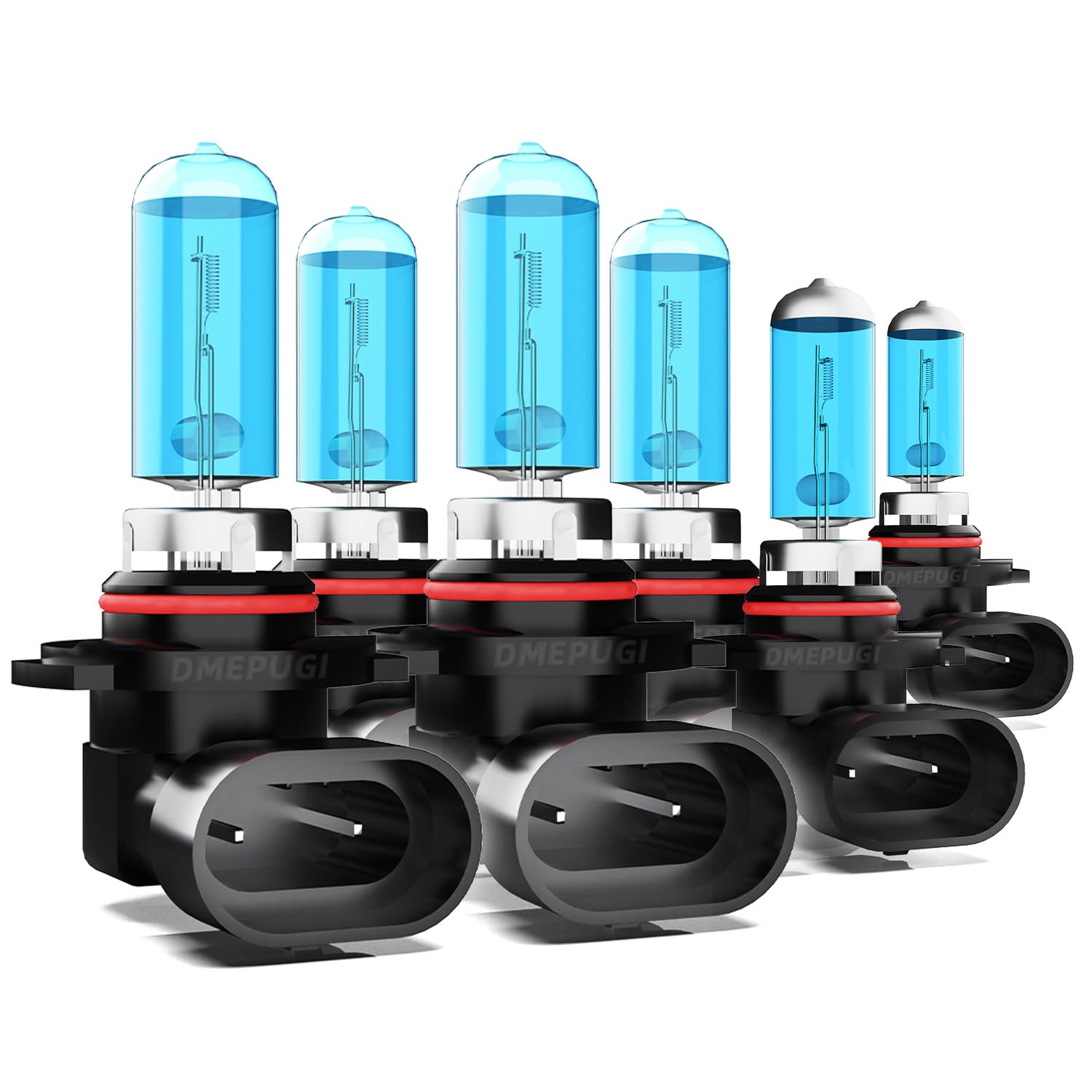 DMEPUGI Light Bulbs Compatible with 2013 2014 2015 DODGE RAM 1500 2500 3500 With Projector headlight bulbs, 9005 + 9012 High/Low