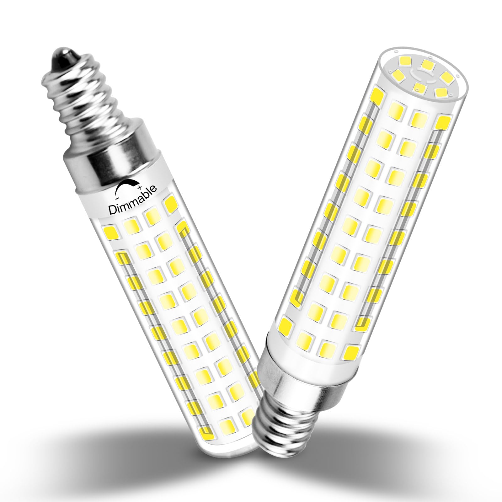 TZHILAN E12 Led Bulbs 100 Watt Equivalent, Dimmable Chandelier Light Bulbs 6000K Cool White 1100 Lumen for Ceiling Fan Pendant L