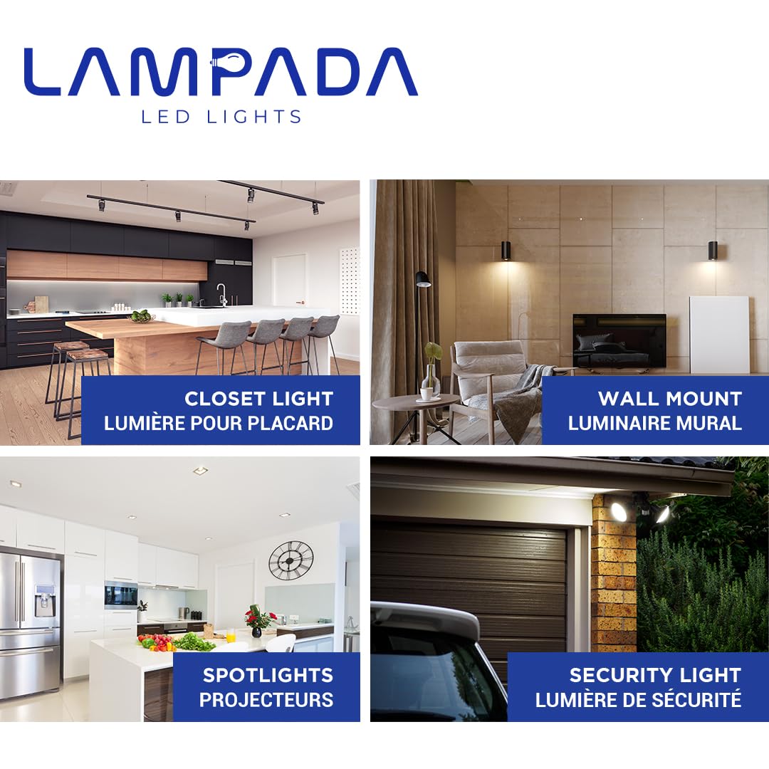 Lampada Par30 Long Neck Dimmable Led Bulb, 11W (75W Equivalent), 800 Lumens, Color Selectable, 3000K, 4000K, 5000K, 3Cct, Spot L