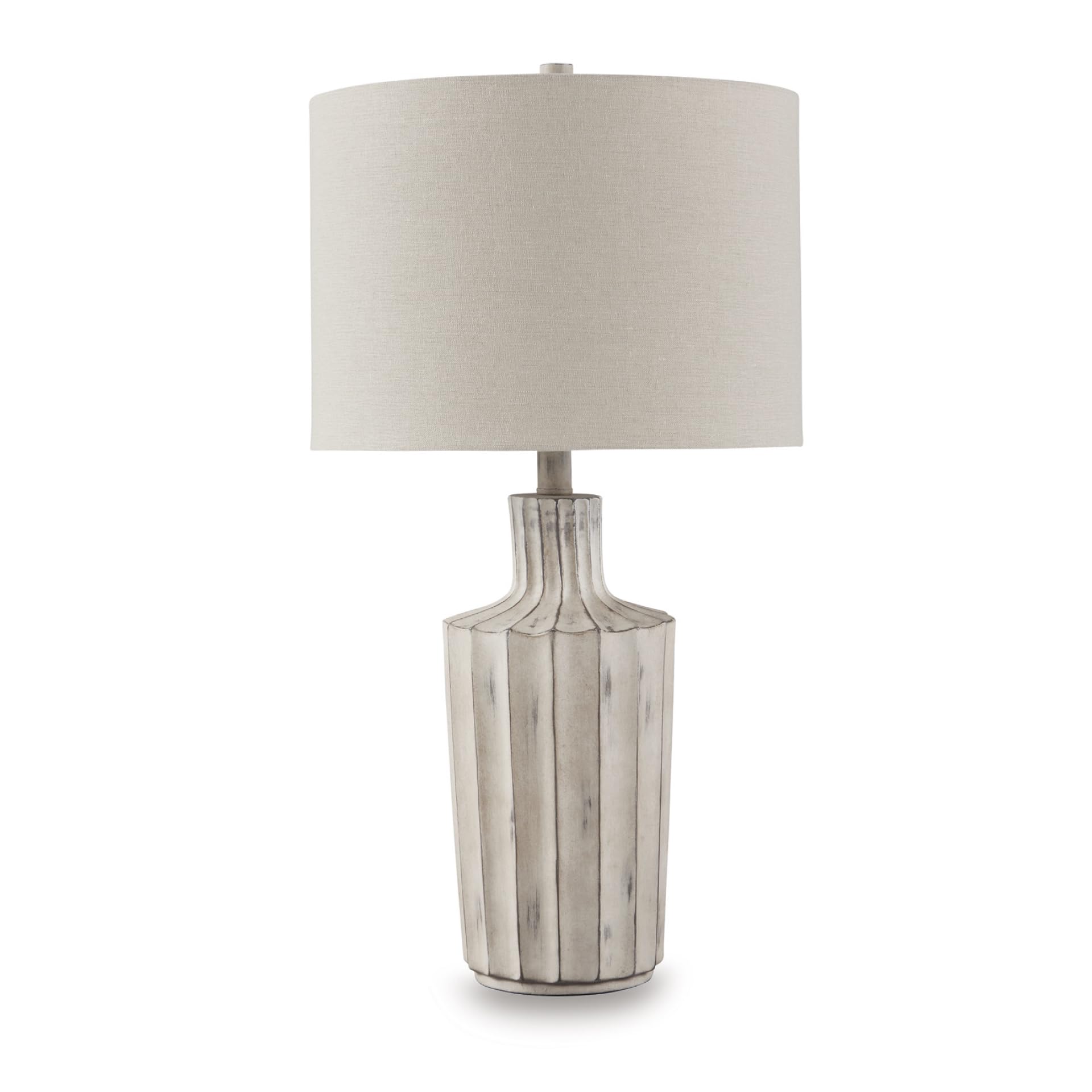 Signature Design by Ashley Imre Vintage Polyresin Table Lamp with 3-Way Switch, Light Brown