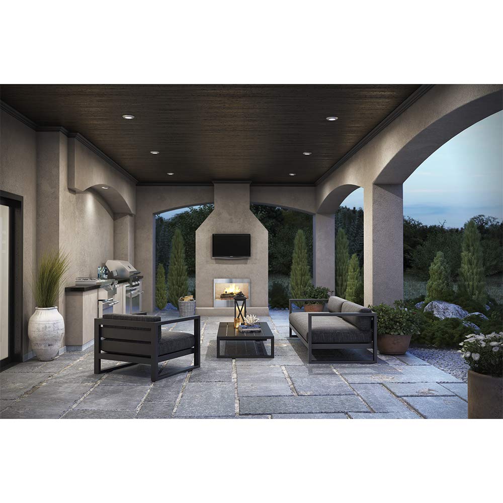 Halo 4 In. Round Smd Designer Trim, Satin Nickel