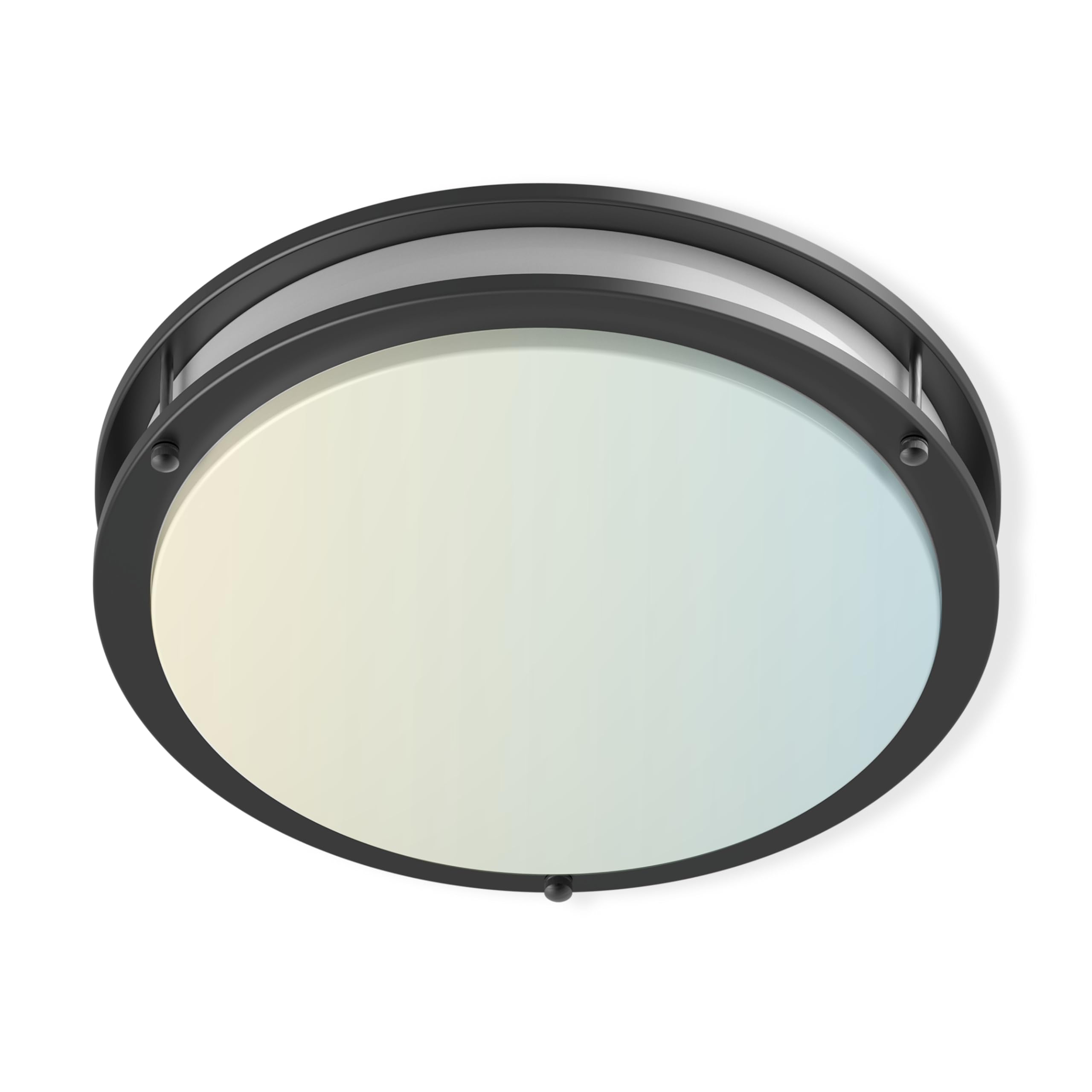 Dymond 14'' Matte Black Led Ceiling Light Dimmable Flush Mount 5-In-1 Adjustable Color Temperature 2700K 3000K 3500K 4000K 5000K