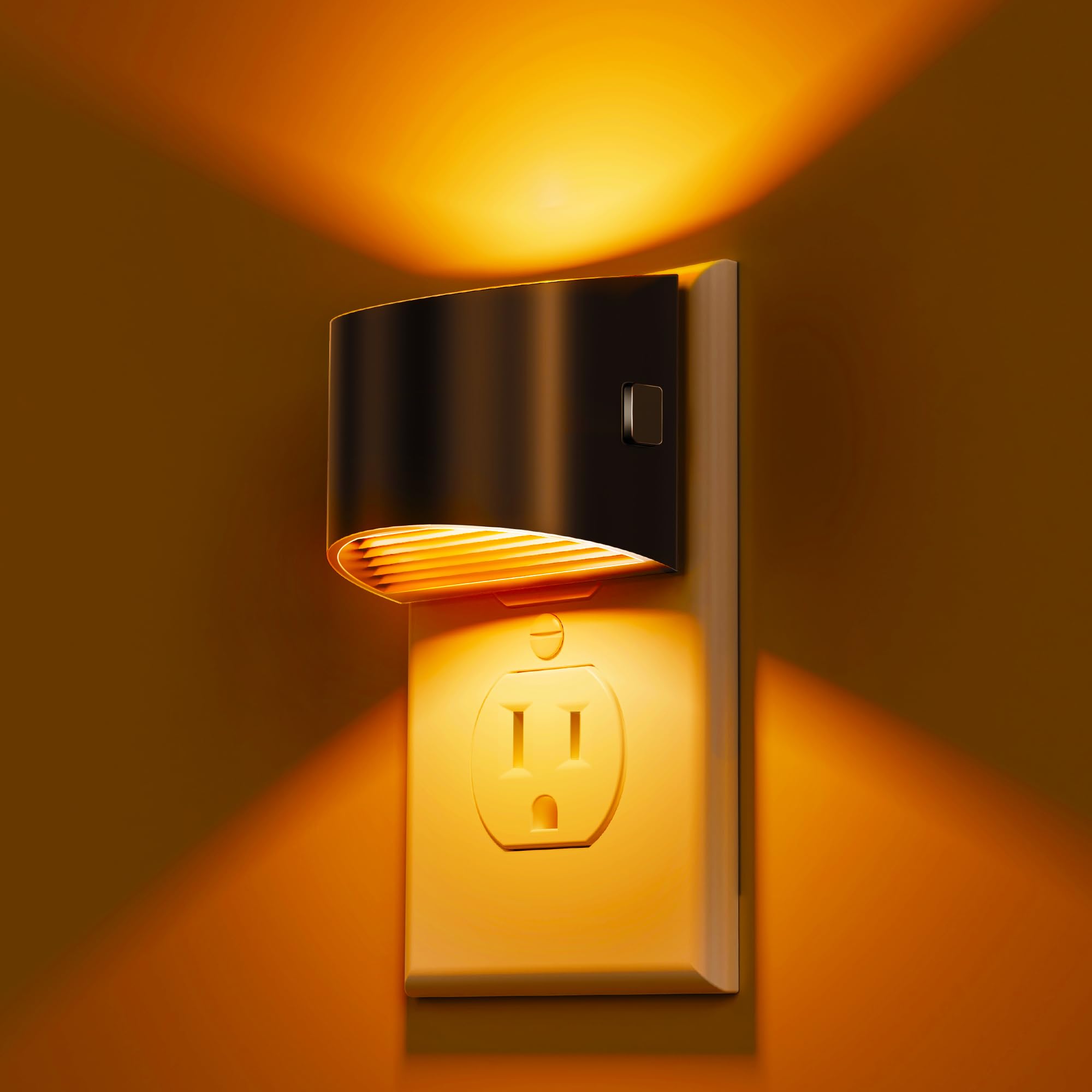 Night Light 2 Pack, L LOHAS LED Night Lights Plug into Wall, Dusk to Dawn Sensor Nightlight, 3 Level Brightness Adjustable, 1600