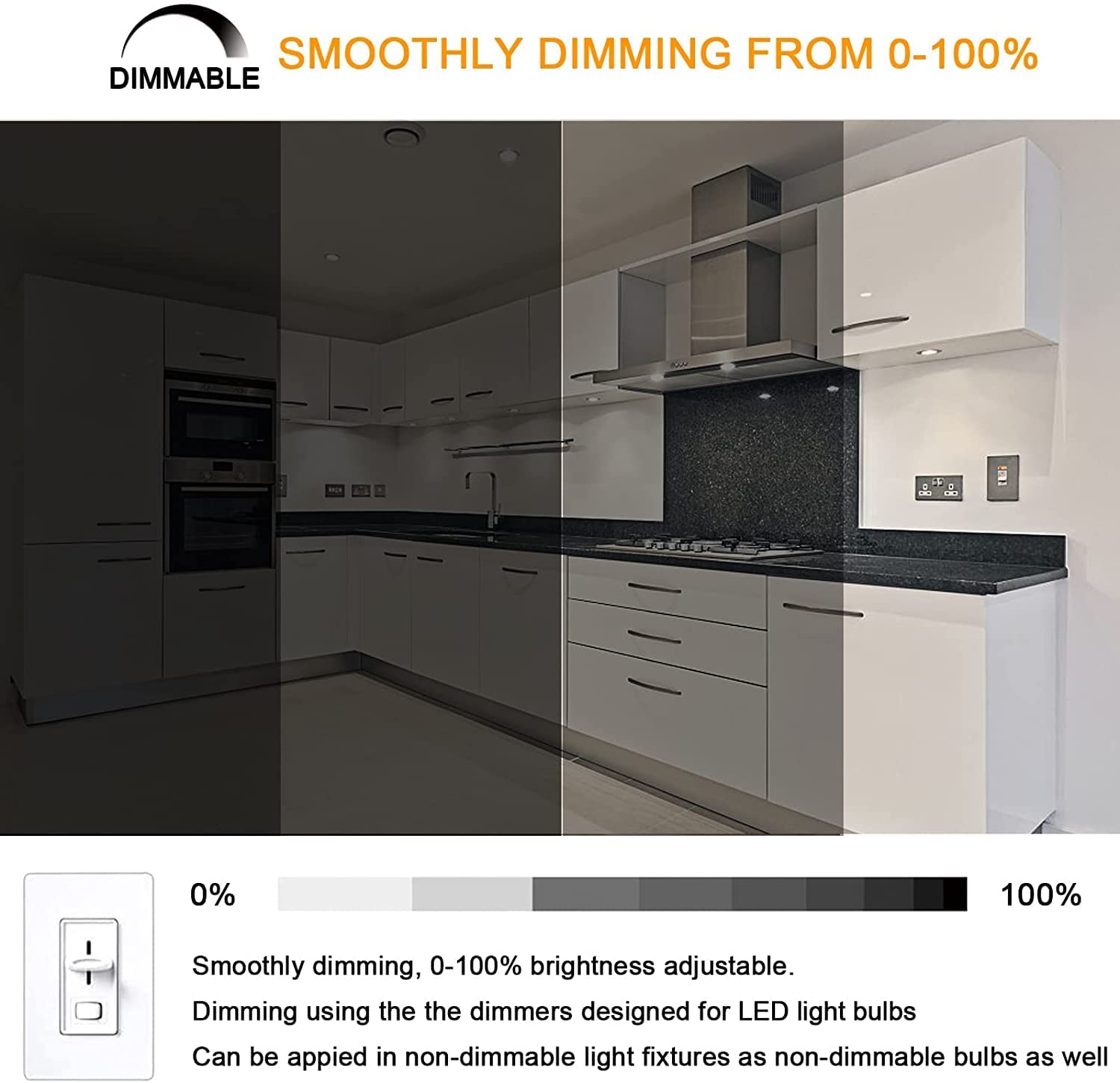 Gaormii G8 3W Dimmable Led Bulb Bi-Pin Base Daylight White 6000K, 6