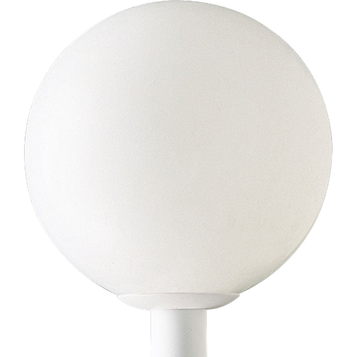 Progress Lighting Outdoor Acrylic Globe Light Fixture, 14-Inch Dia x 15-Inch H, White, Model P5436-60