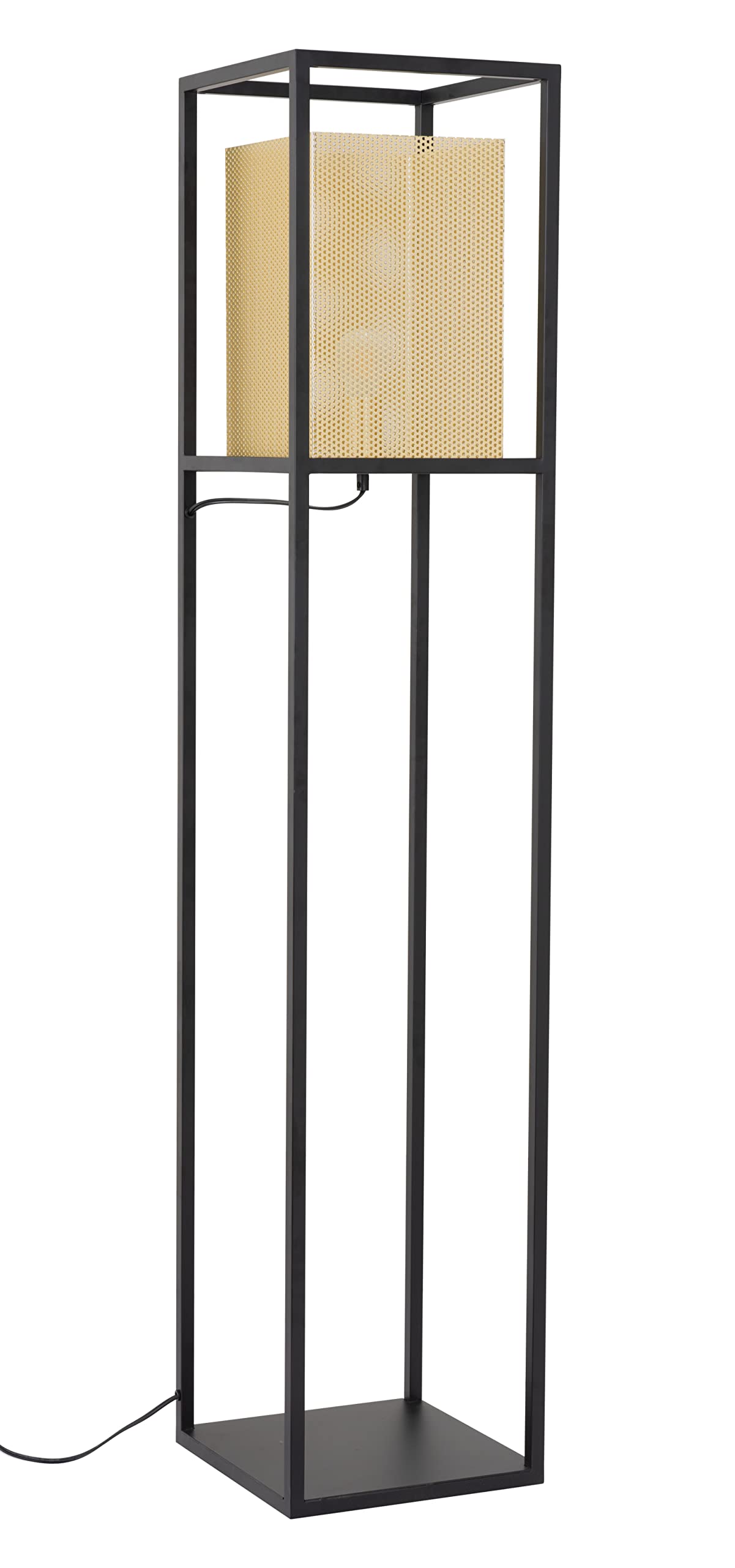 Zuo Yves Floor Lamp - Modern Gold & Black Alloy Steel Design, 59.1&quot;H, Stylish Lighting