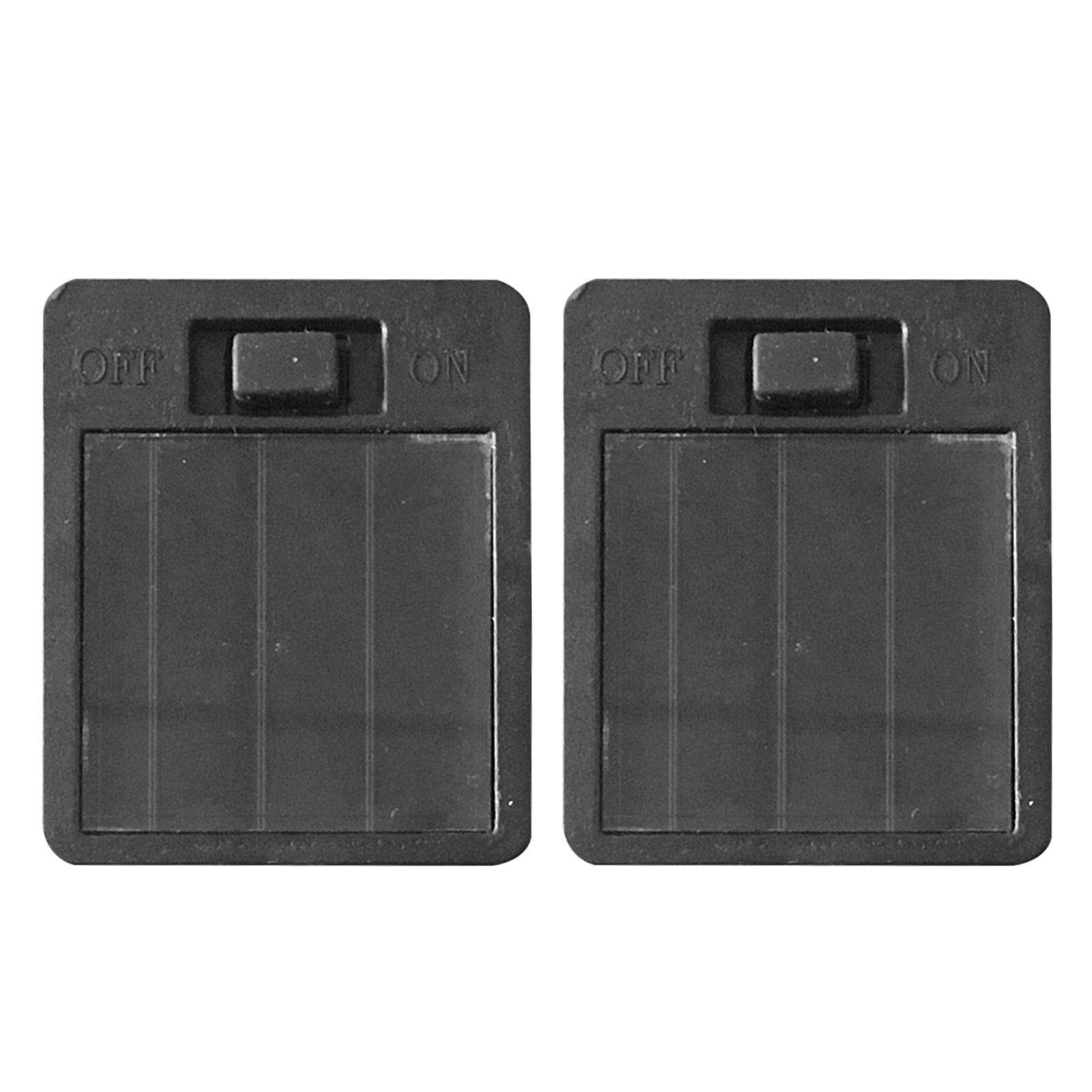 2pcs Battery Box,Solar Lantern Light Replacement Top Parts for Outdoor Hanging Lanterns,Solar Panel Lantern Lid Battery Box Led 