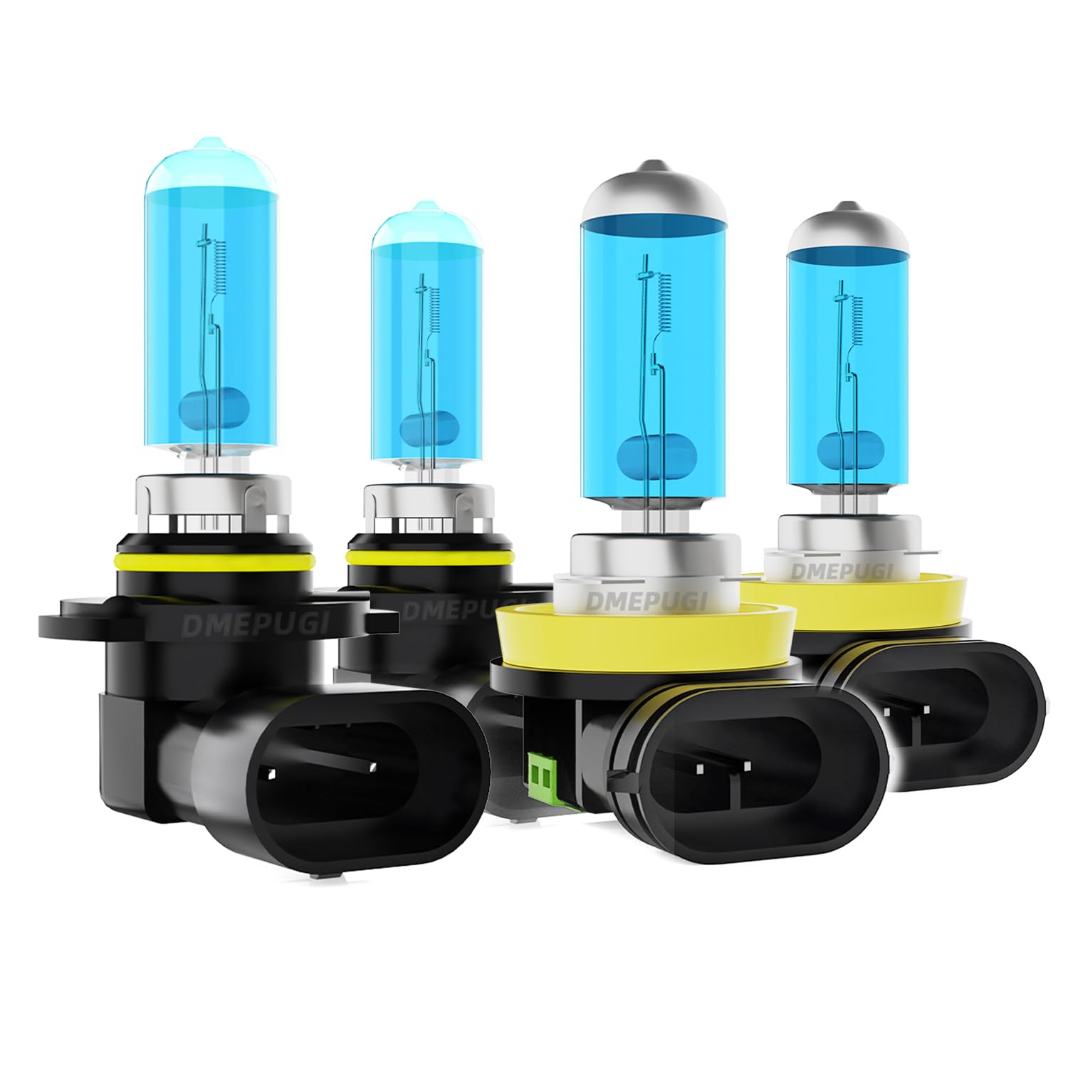 DMEPUGI headlight bulbs compatible with Chevy Silverado 3500 HD 2007-2019; Chevrolet Silverado 2500 2008-2018 Lights, 9005/HB3/H