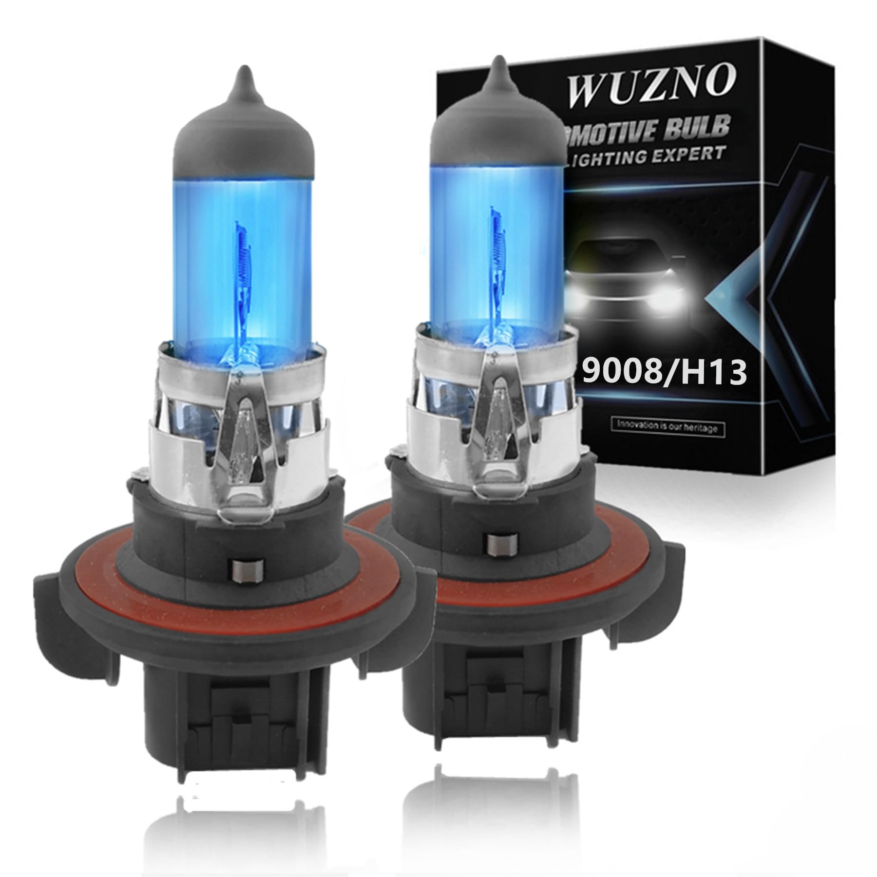 9008/H13 Halogen Headlight Bulb 12V 60/55W 5000K White Lights Bulbs Super bright Headlamp