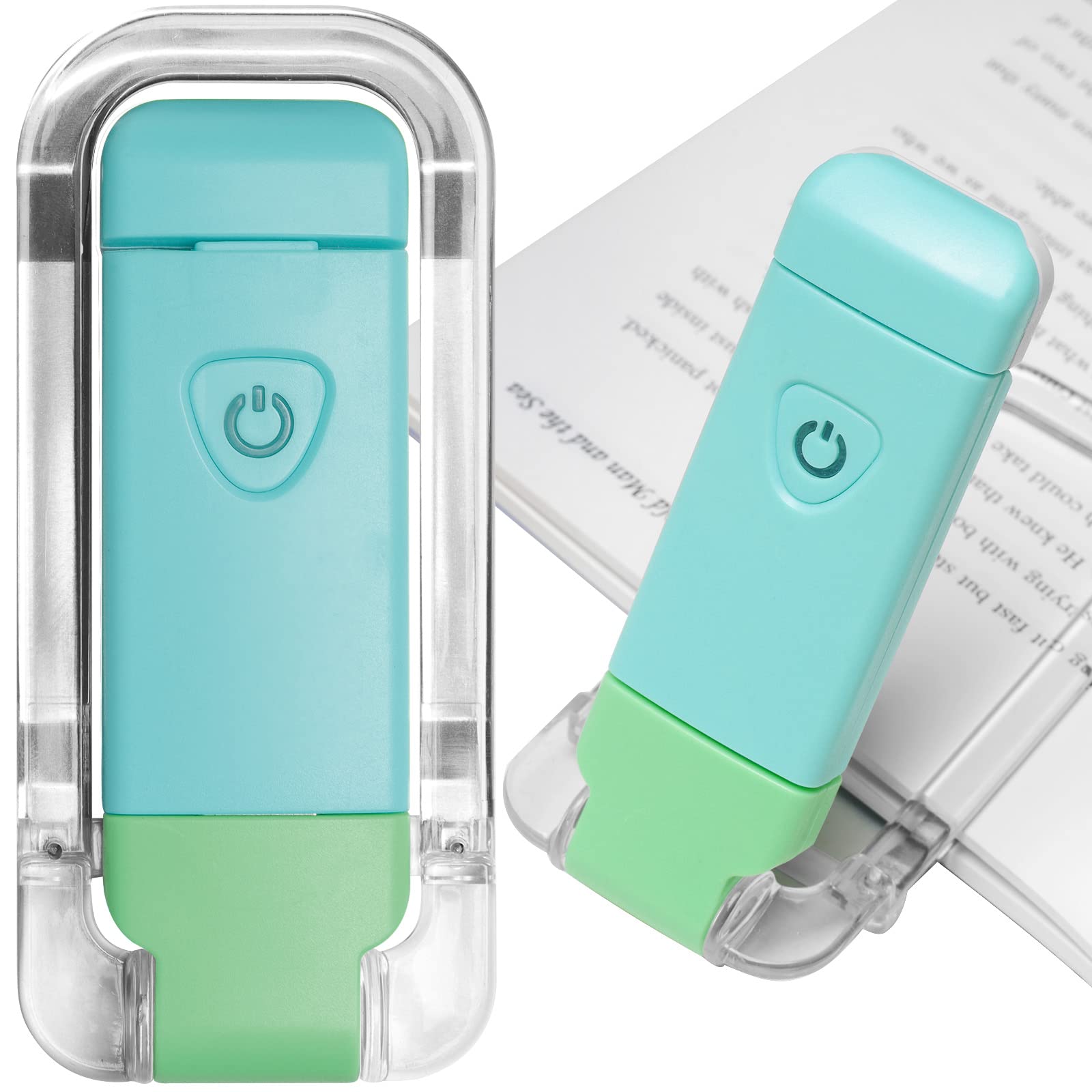 Egwaser Book Reading Light, Portable Usb Rechargeable Led Clip On Book Lights For Reading In Bed, 3 Brightness Adjustable Dimmab