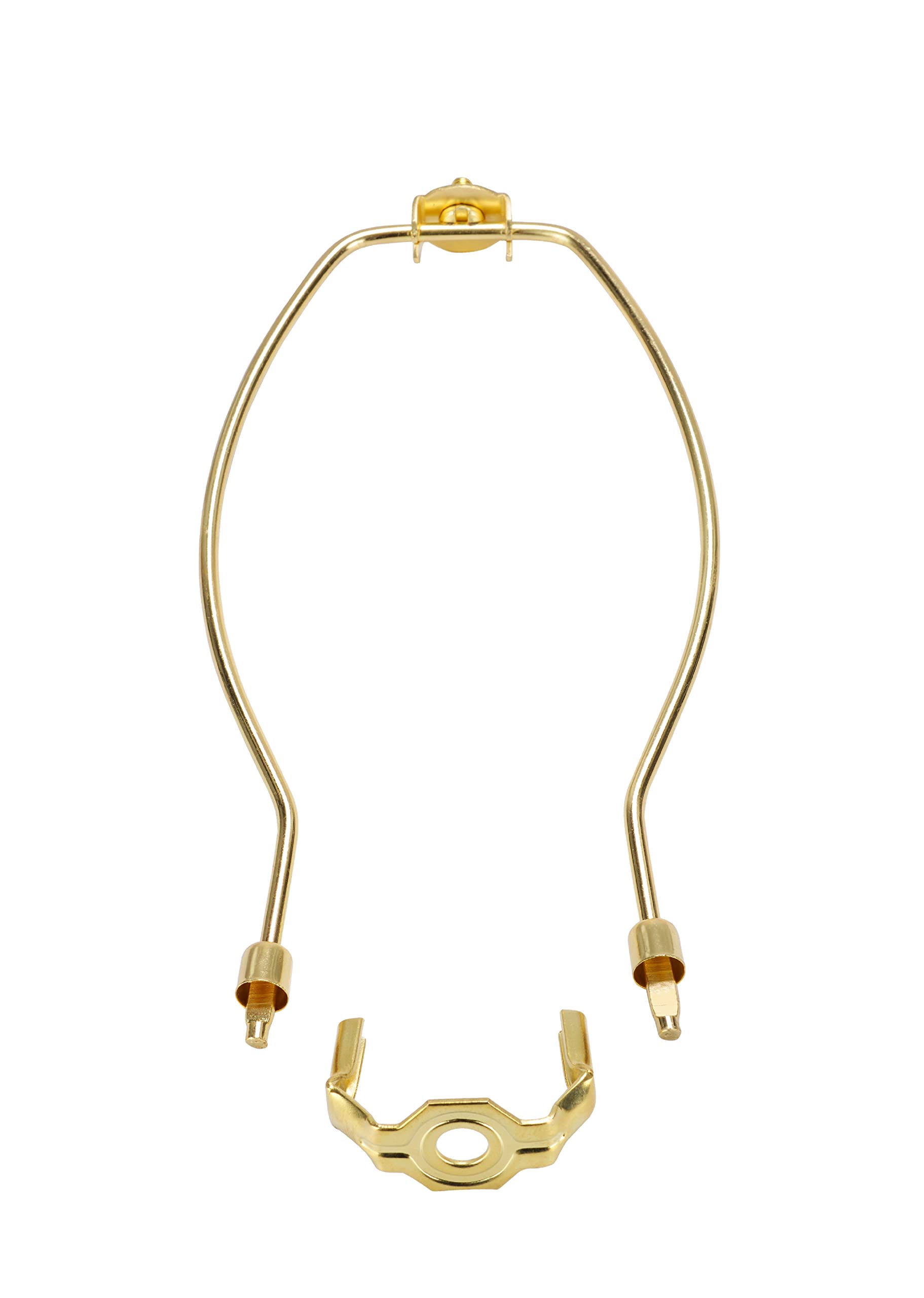 Aspen Creative 20003-1 9'' Lamp Harp With Saddle In Polished Brass Finish