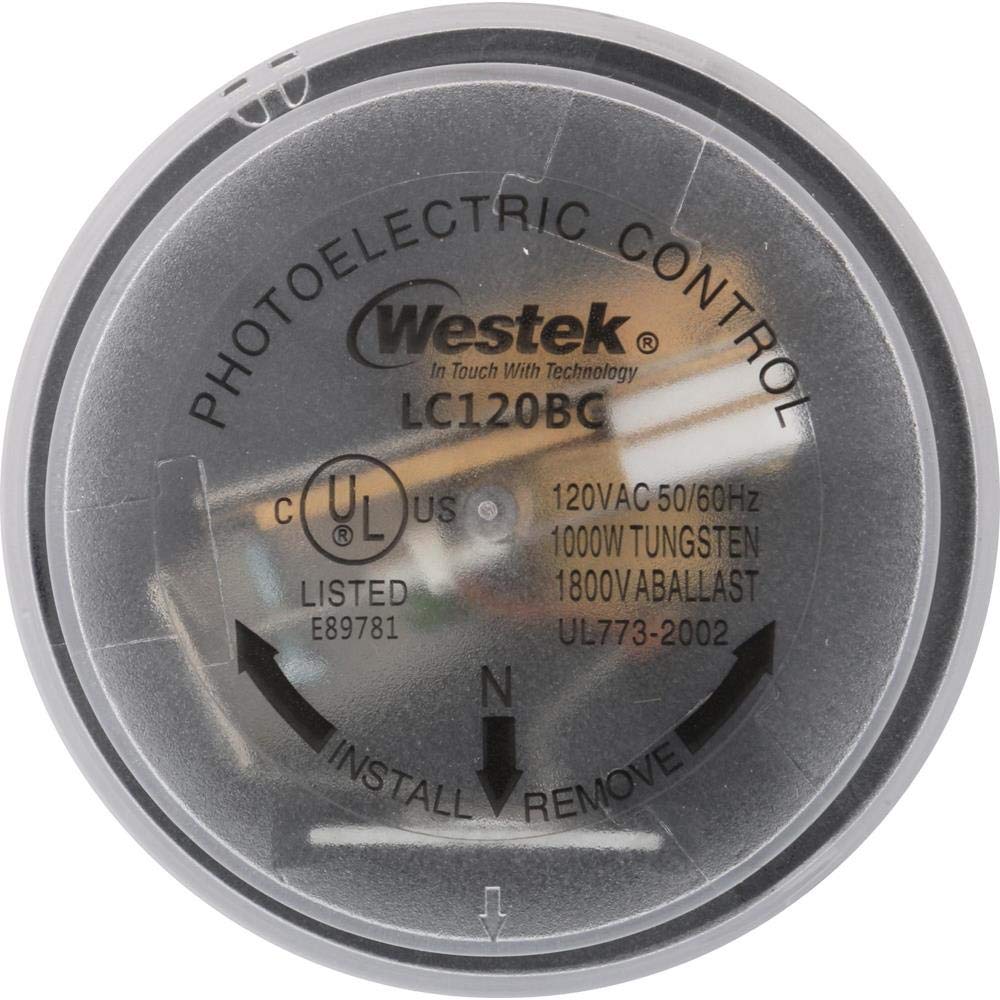 Westek Outdoor Dusk to Dawn Twist Lock Light Control, Model LC120BC-4, Plastic