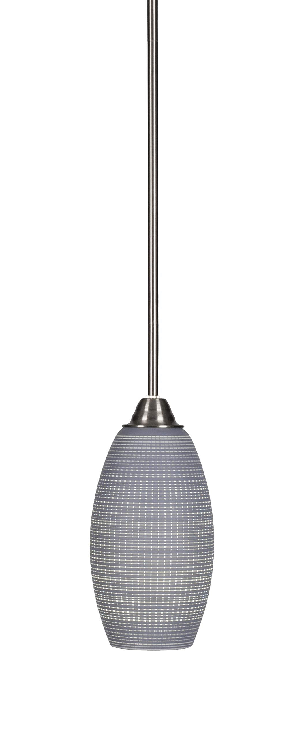 Toltec Lighting Paramount 1 Light Mini Pendant in Brushed Nickel (3401-BN-4042)