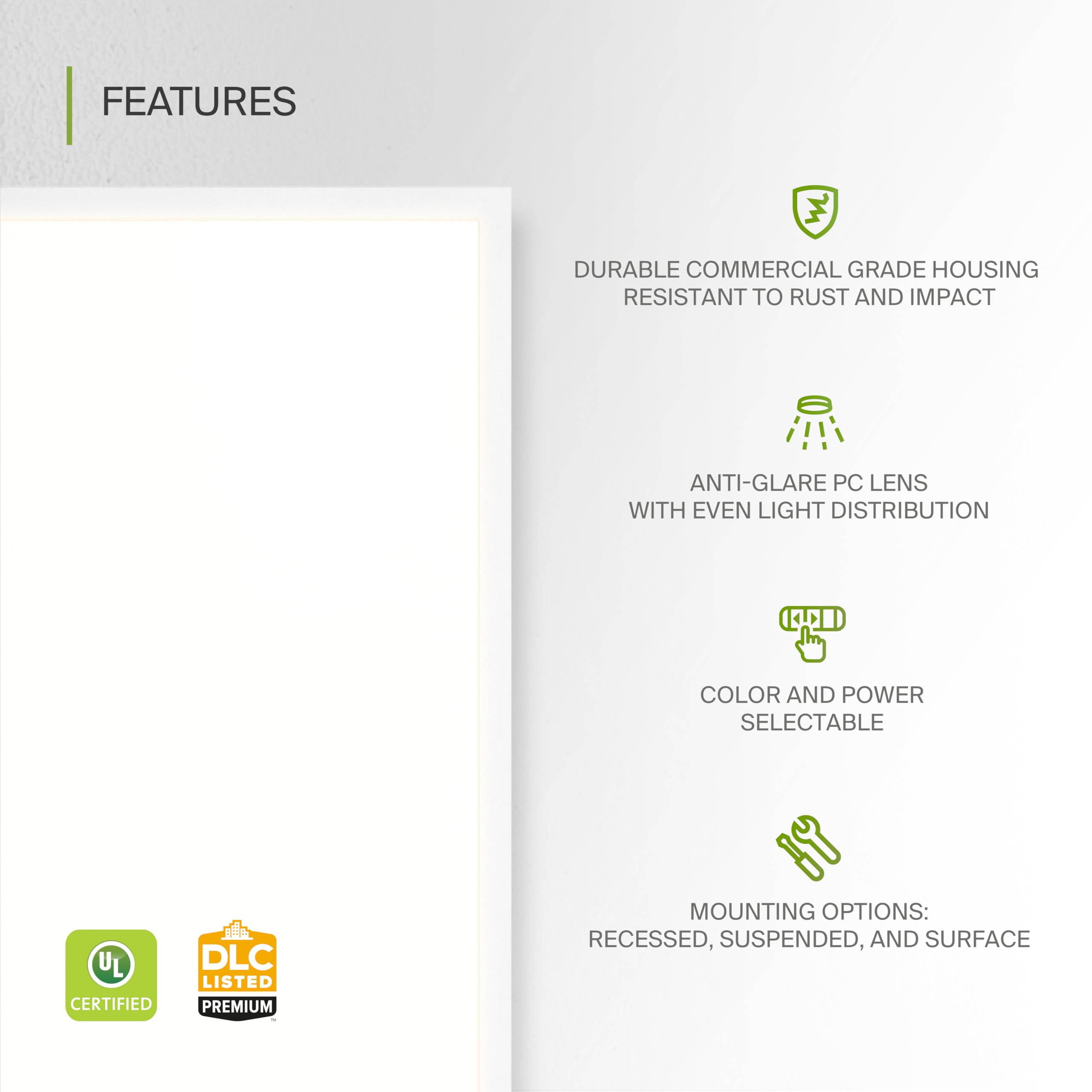 ASD 4 Pack 2x4 LED Flat Panel Light 25/30/40W Dimmable 5200LM 3500K/4000K/5000K Aluminum Model
