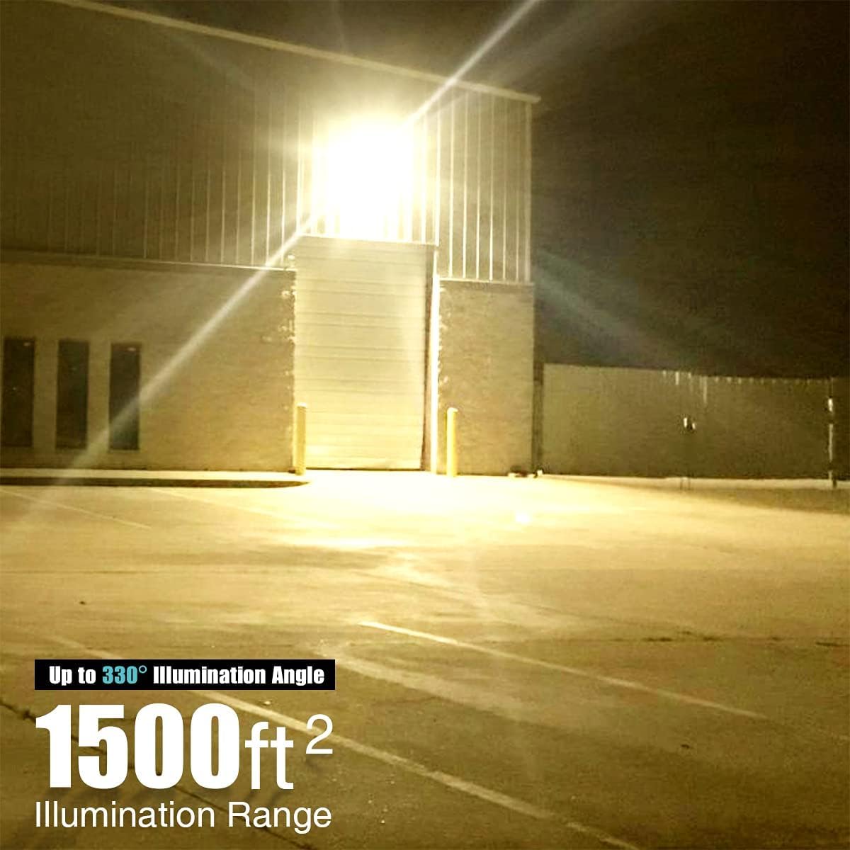 Stasun Led Flood Light Outdoor  150W 13500Lm Outdoor Lighting With 330 Lighting Angle  3000K  3 Adjustable Heads  Ip66 Waterproof Led Exterior Security Area Lights For Yard  Parking Lot