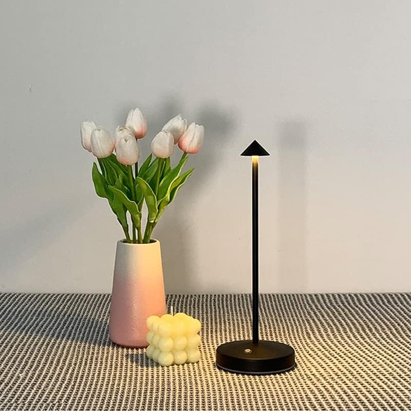 maglaw Rechargeable Cordless Table Lamp - 3000mAh Battery, 2 Levels Brightness, Portable LED, Black-2 Pack, Model BL0010-2B