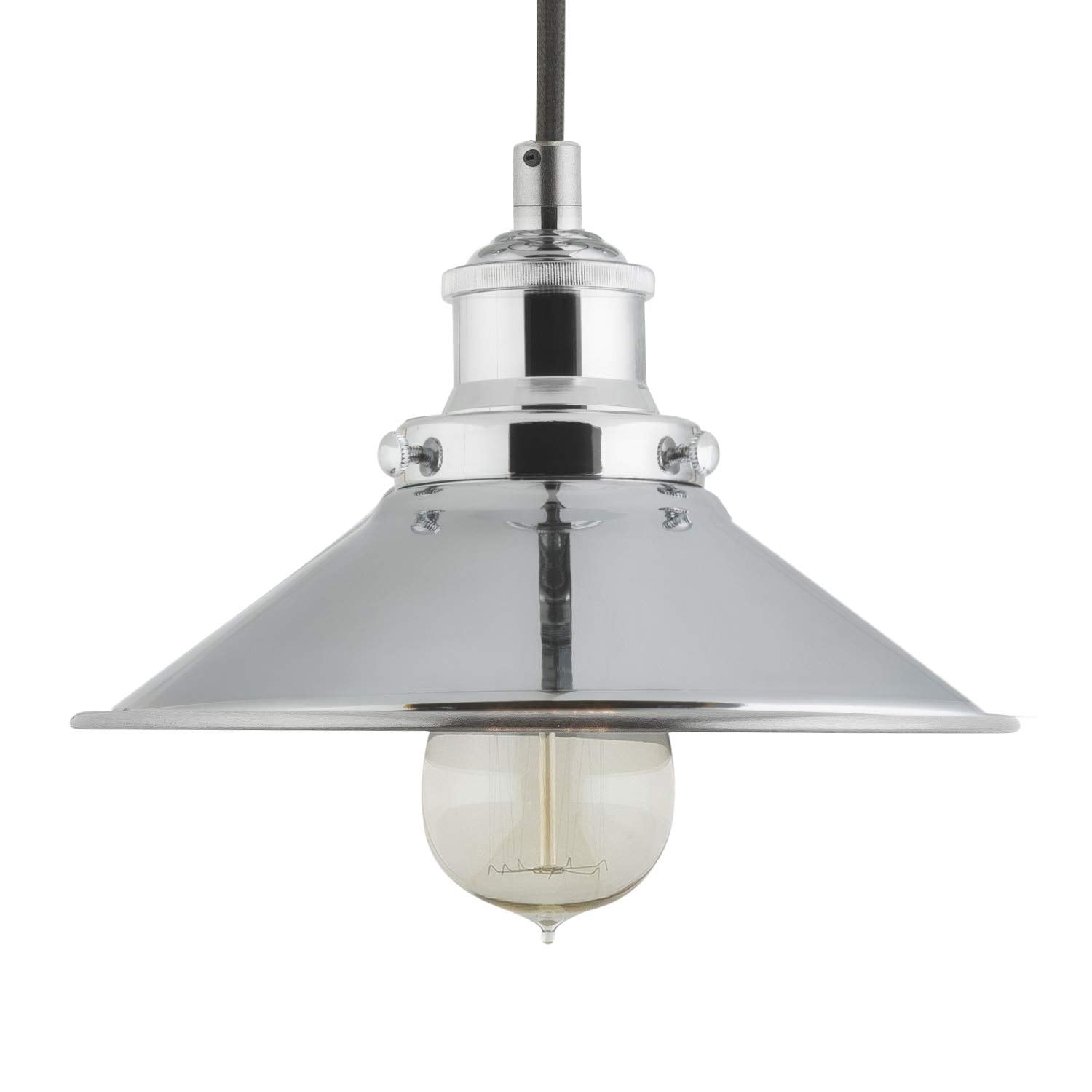 Linea di Liara Andante Pendant Light, Polished Chrome, Fixture Only, Model LL-P407-PC
