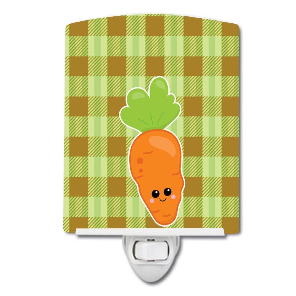 Carolines Treasures BB6891CNL Carol The Carrot Ceramic Night Light Compact, UL-Certified, Ideal for Bedroom, Bathroom, Nursery,