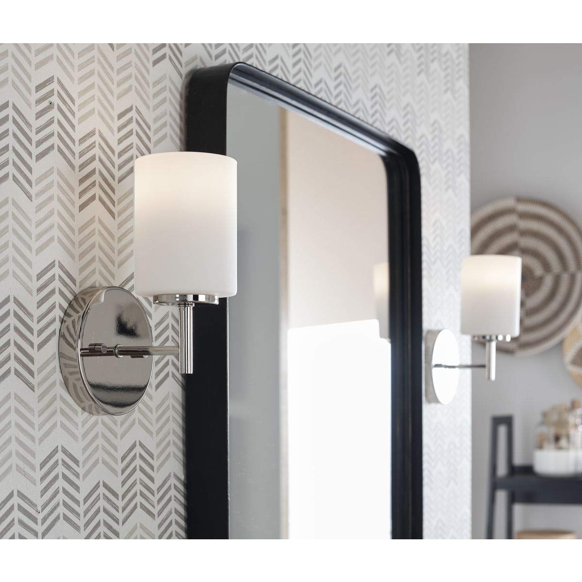 Progress Lighting P2131-104 Replay Bath & Vanity, 1-Light, Polished Nickel