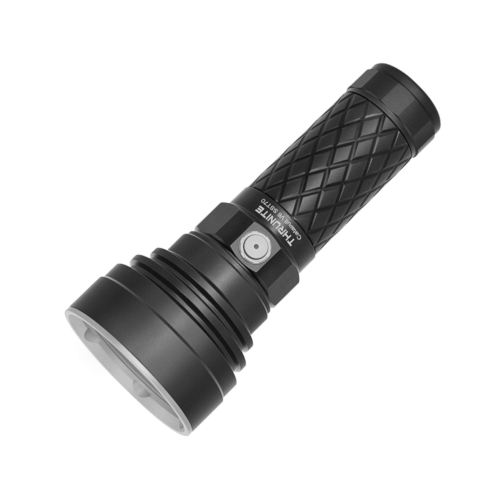 ThruNite Catapult V6 USB-C Rechargeable Flashlight, 2836 Lumens, 692m Beam, Aluminum, Black Cool White