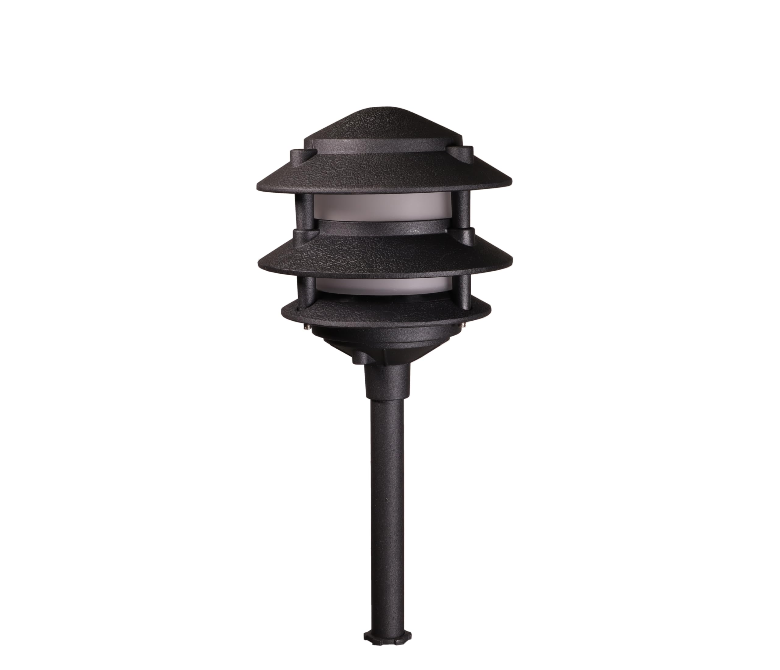 Best Pro Lighting 3W LED Pagoda Landscape Path Light - Black, Model BPL 302