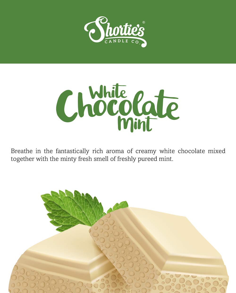 White Chocolate Mint Premium Tealight Candles - Highly Scented With Essential Oils - 6 White Tea Lights - Beautiful Candlelight - Made In The Usa - Bakery & Food Collection