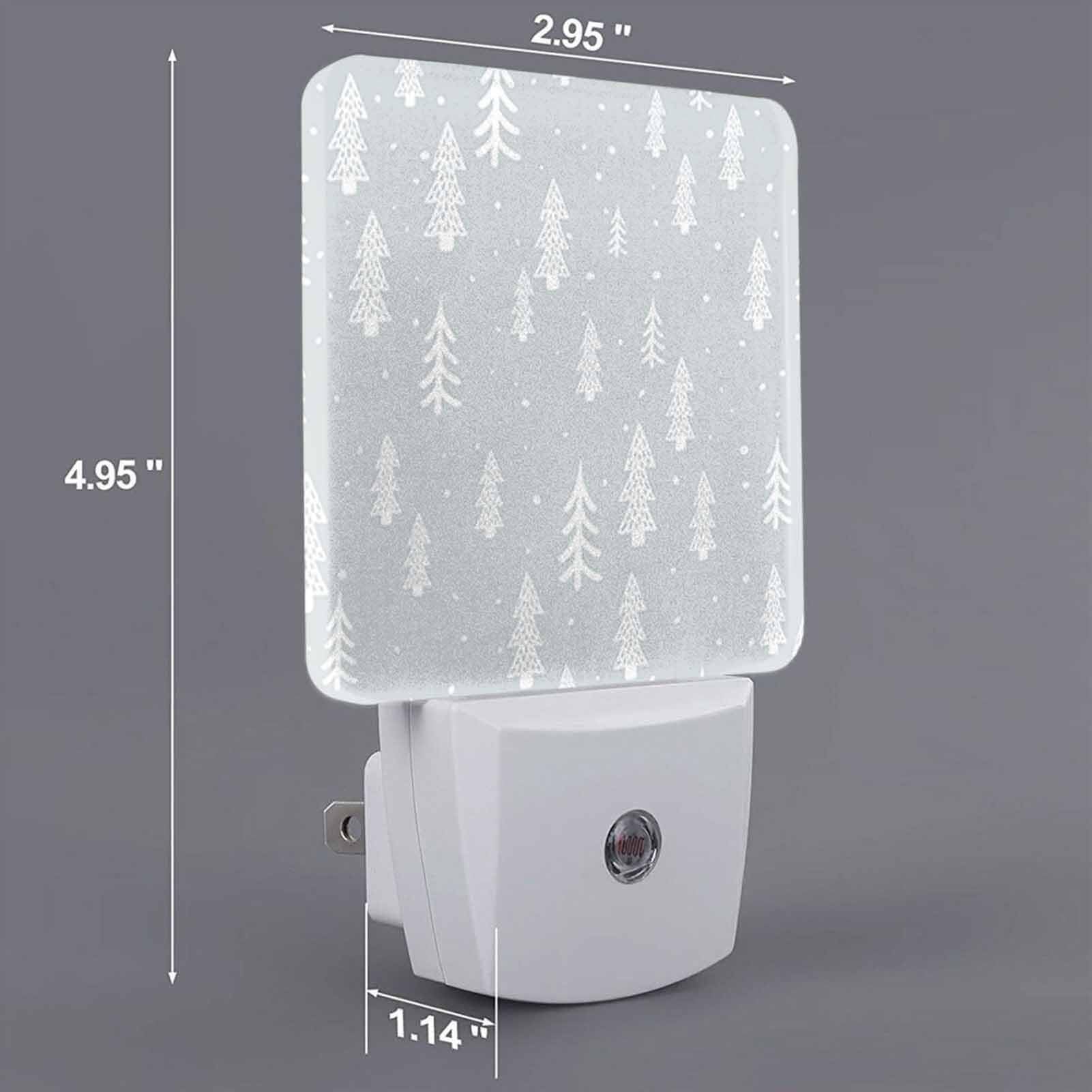 Chrobak LED Night Light - Dusk to Dawn Sensor - Winter Forest Design - Energy Efficient - Model WML-Night-Light-231023-114