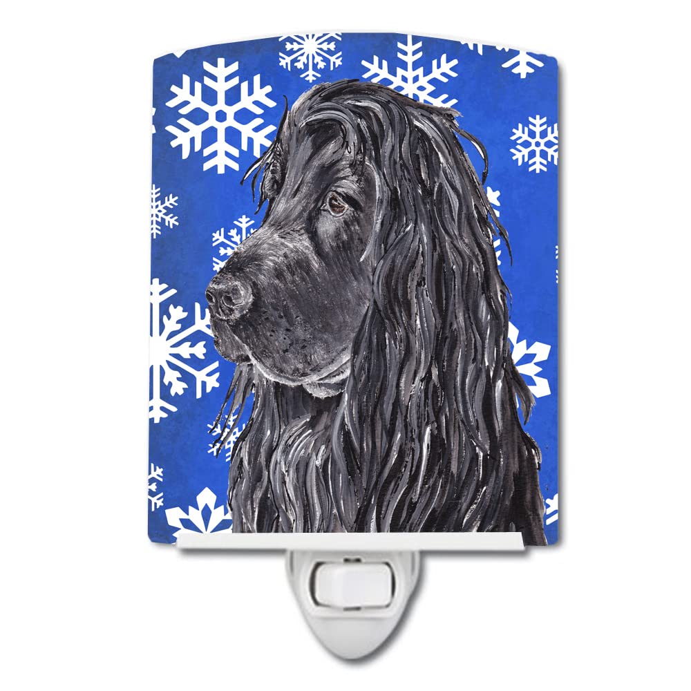 Carolines Treasures Ceramic Night Light Black Cocker Spaniel 6x4x3in Multicolor Model SC9597CNL UL-Certified for Bedroom, Bathroom, Nursery