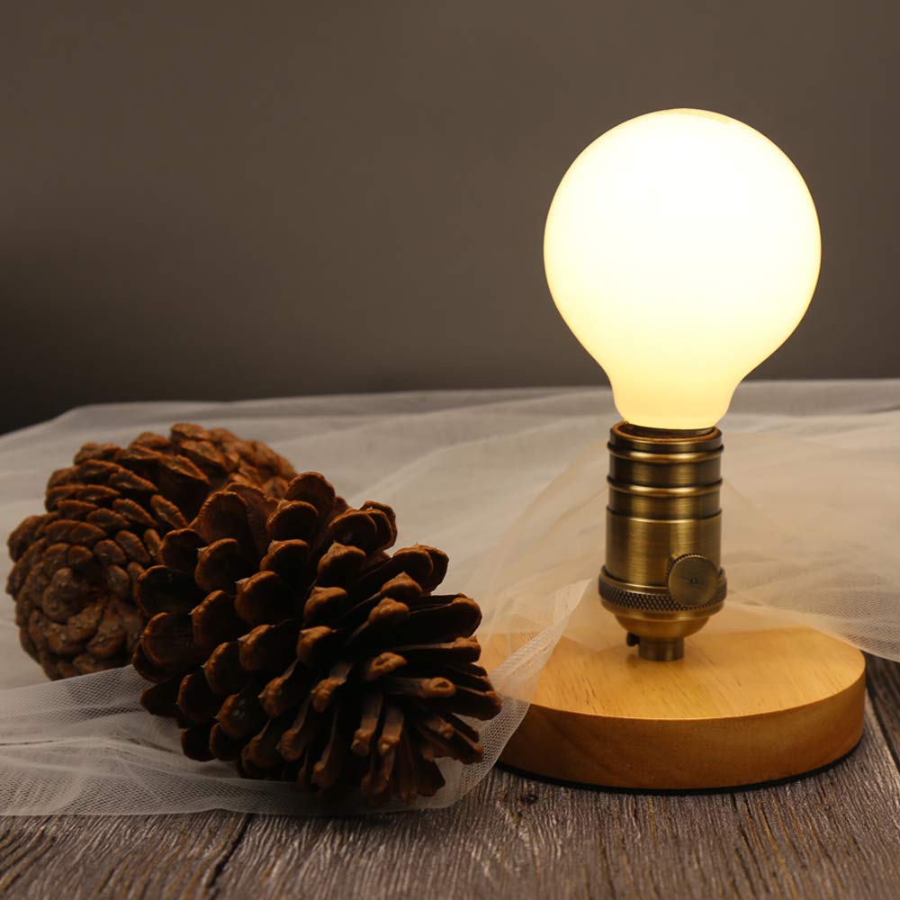 KGC Globe LED Bulbs 6 Pack, Dimmable 5.5W 4000K Neutral White, E26 Base, 500LM, CRI90 for Bathroom Vanity & Bedroom
