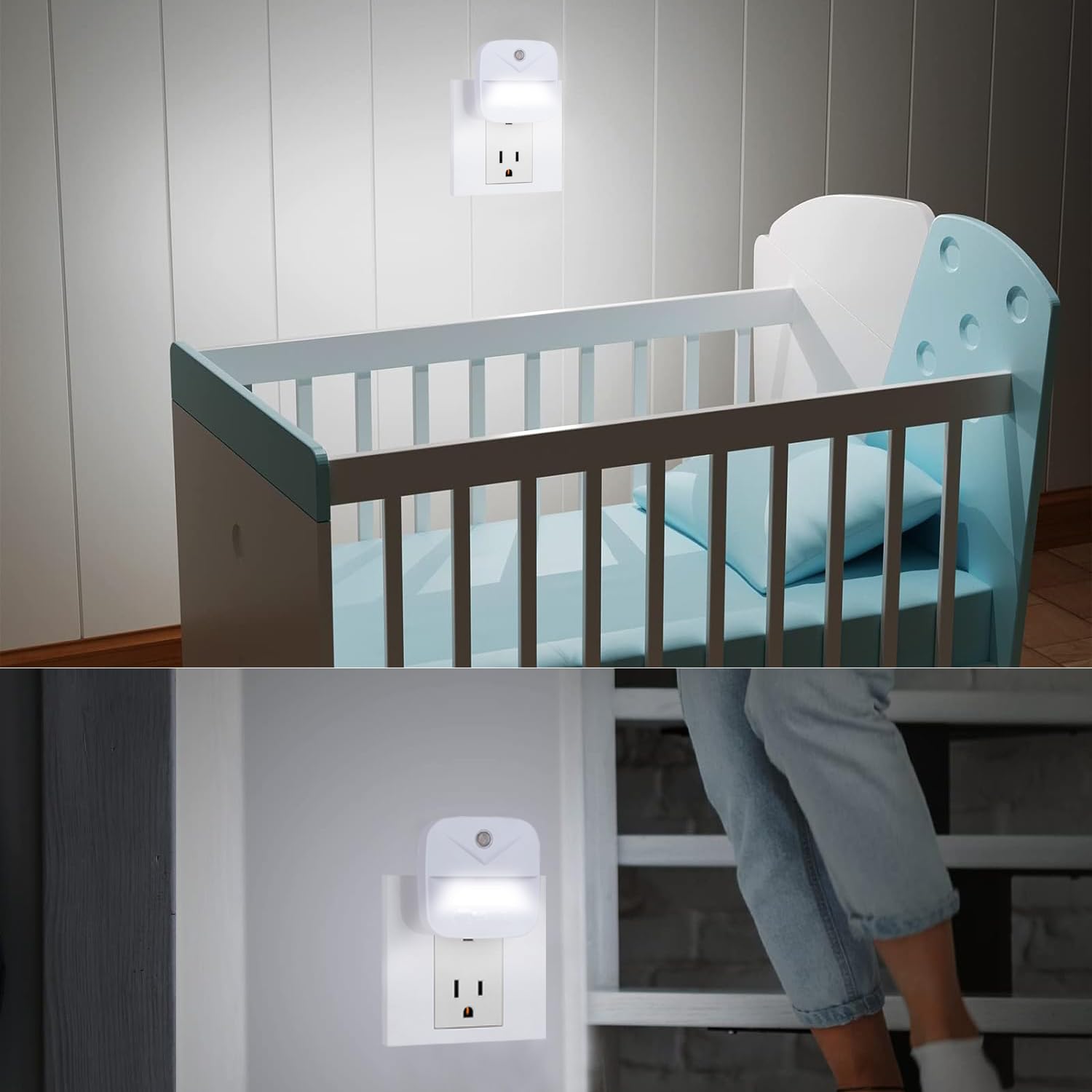 Eneteck Night Light, Led Night Lights Plug Into Wall, Dusk To Dawn Sensing Nightlights, No Glaring Compact Size, Night Light For