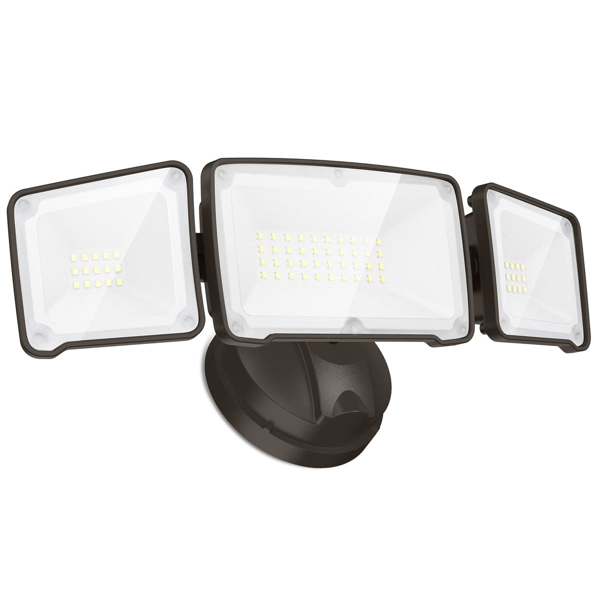 Lepower 3500Lm Led Flood Light, 35W Outdoor Flood Light Fixture, Exterior Lights With 3 Adjustable Heads, 5500K, Ip65 Waterproof