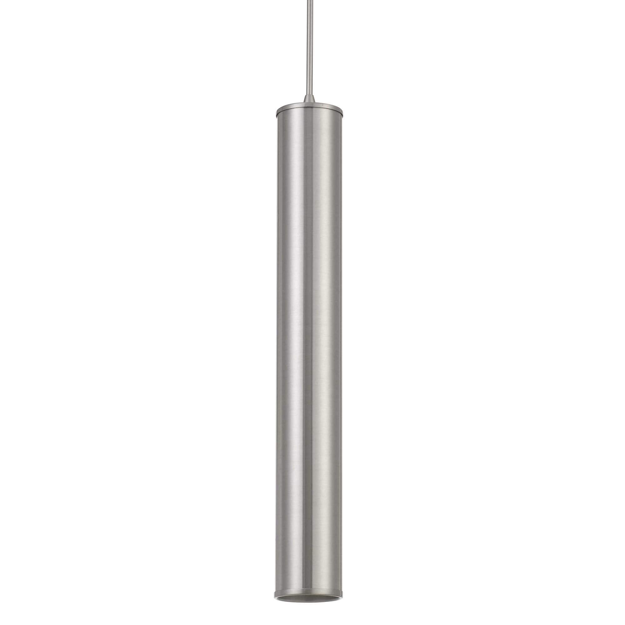 Cal Lighting UP-1116 Transitional LED Pendant from Melini Collection in Pewter, Nickel, Silver Finish, 2.25 inches