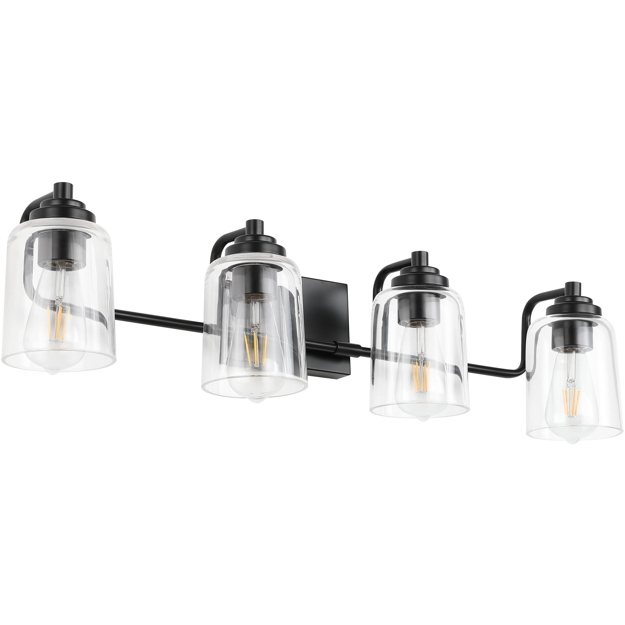 Solfart 4 Lights Matt Black Bathroom Light Fixtures Bathroom Lights Over Mirror Vanity Lights For Bathroom Vanity Lighting Mirro