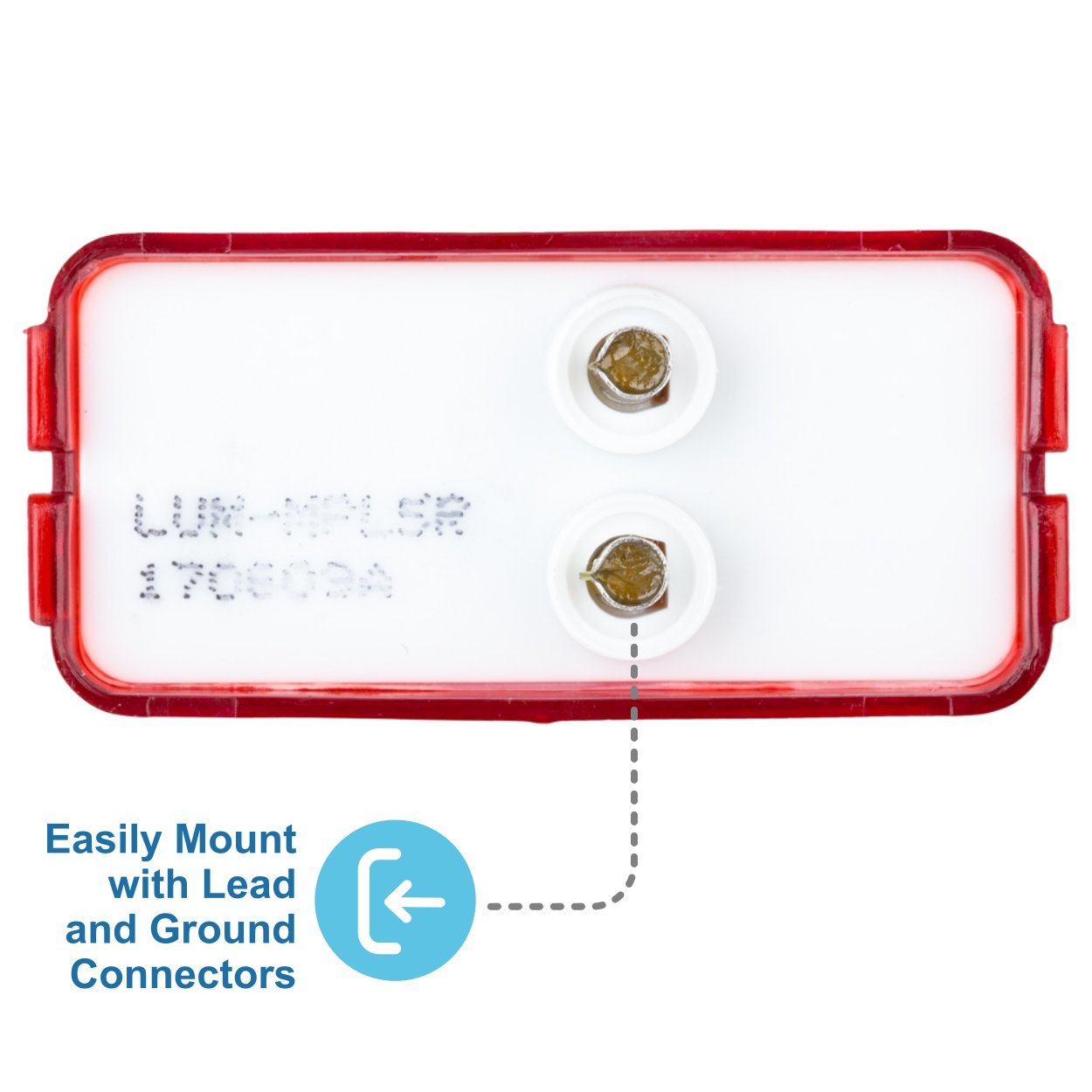 Lumitronics Rv Mini Thin Line 37 Series Sealed Led Marker/Clearance Light (Red)