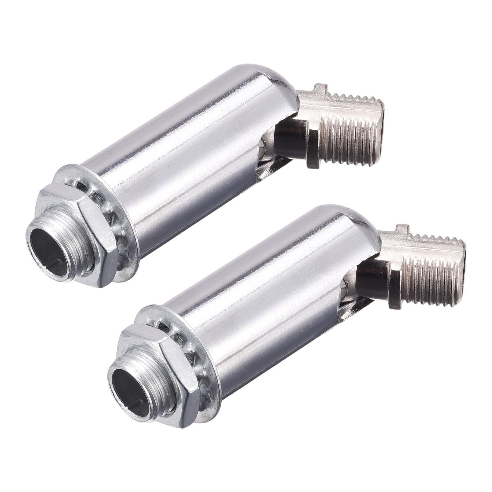 MECCANIXITY Sloped Ceiling Adapter 180 Degree Swivel M10 Thread, for Chandelier Ceiling Pendant Light, Chrome Pack of 2