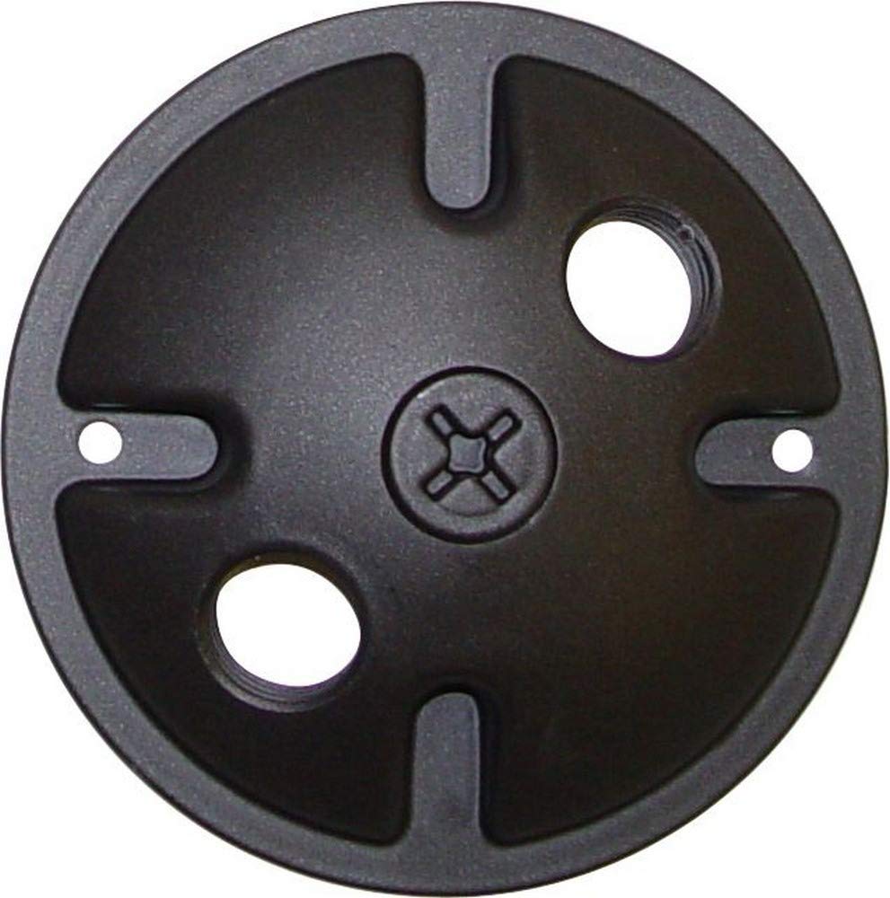 Nuvo Lighting Sf76/666 Two Light Die Cast Aluminum Durable Outdoor Landscape Lighting Security Flood Mounting Plate, Dark Bronze