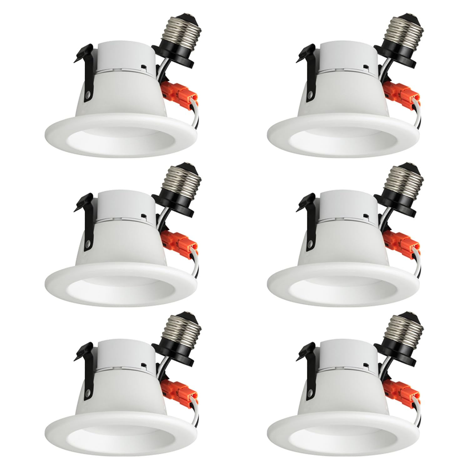 Sunlite 40687 LED 3 Round Recessed Retrofit Downlight Fixture, 10 Watts (60W=), 600 Lumens, 3000K Warm White, 90 CRI, 120 Volts,