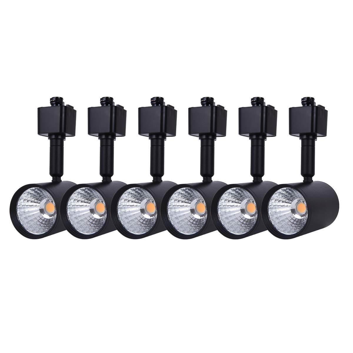 mirrea 6 Pack LED Track Lighting Heads Compatible with Single Circuit H Type Track Lighting Rail Ceiling Spotlight for Accent Ta