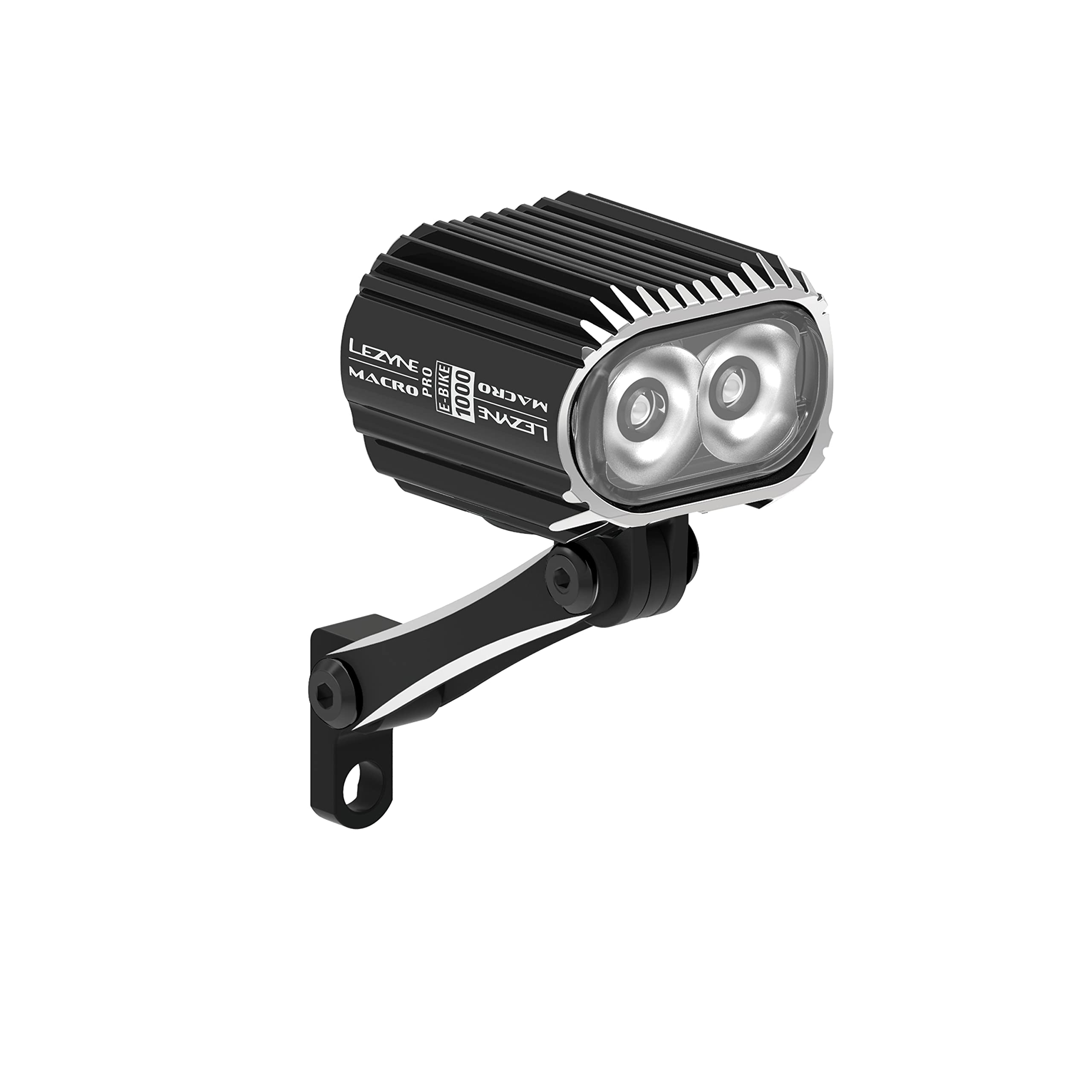 Lezyne Macro Drive 100, Electric Bike Light, 1000 Lumens, 6-12V Input, Auto Dim, Head Light For Ebikes