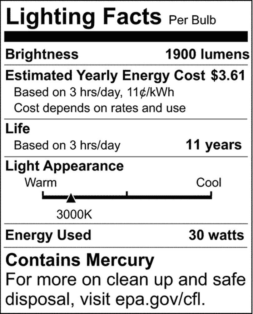 Satco S6507 Transitional Light Bulb, Glass, 9.00 inches, White Finish, Color