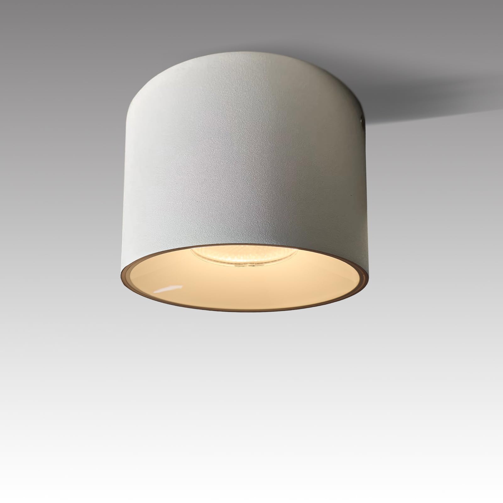 Marknice Led Dimmable Ceiling Spotlight Aluminum White 4.72" Cylinder Spot Light Indoor Modern Minimalist Focus Accent Down Light For Cylinder Hallway Kitchen Foyer Cri 98 12W 3000K